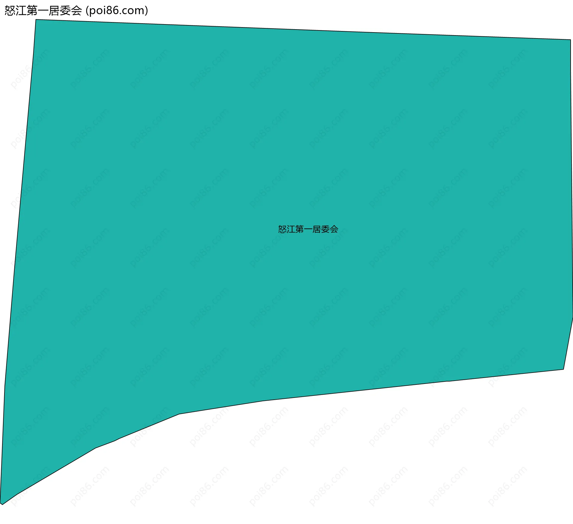 怒江第一居委会边界地图