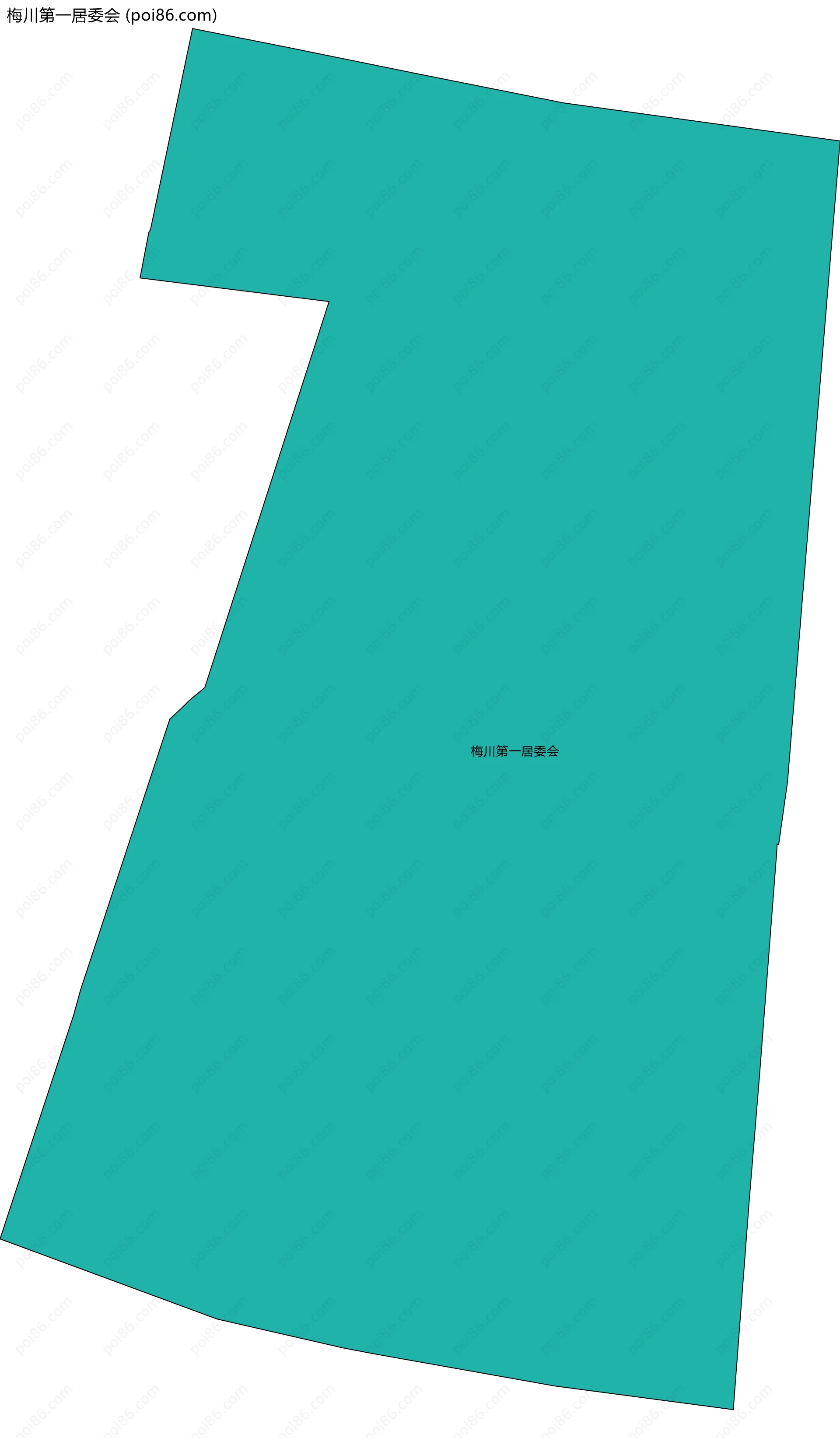 梅川第一居委会边界地图