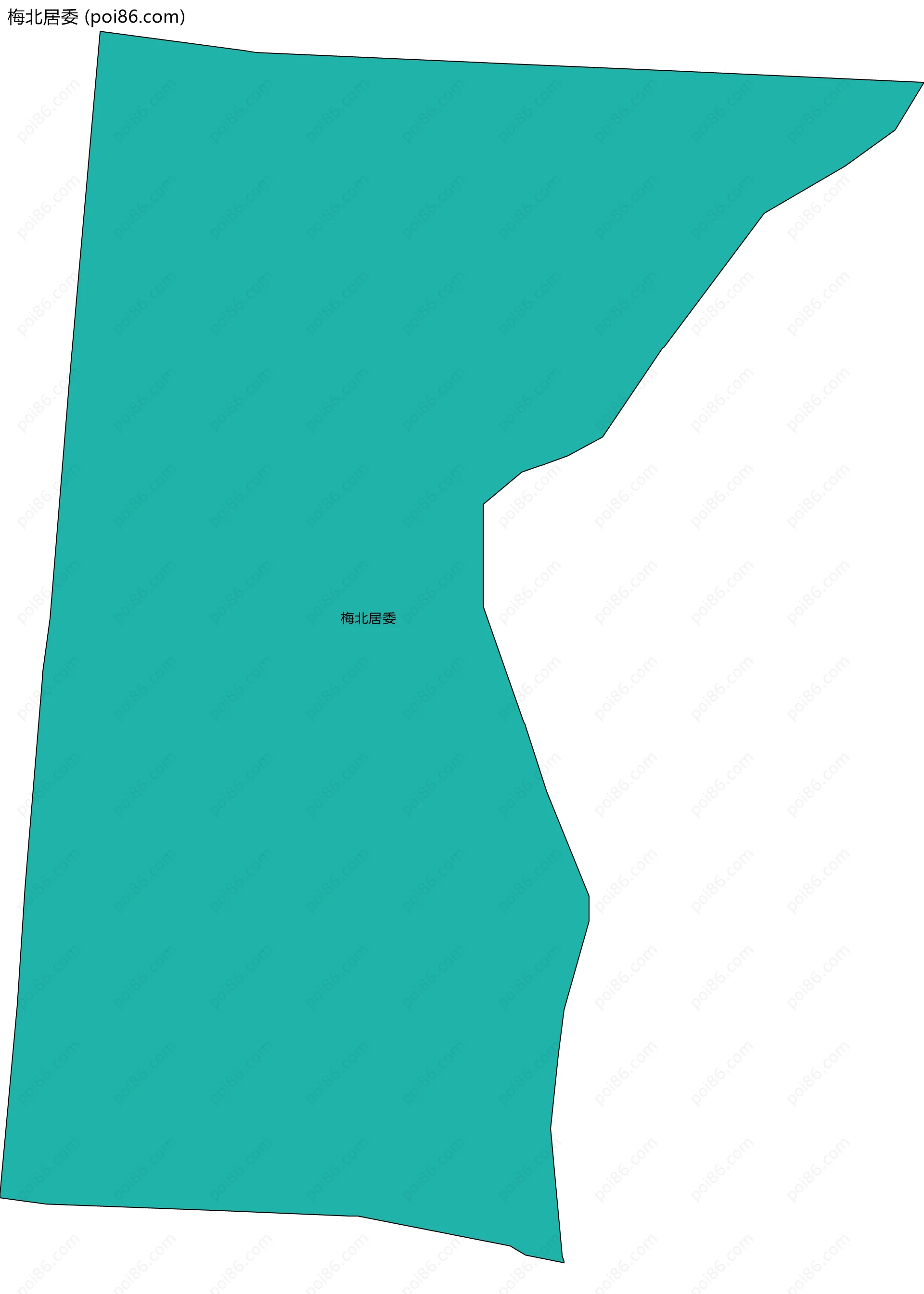 梅北居委边界地图