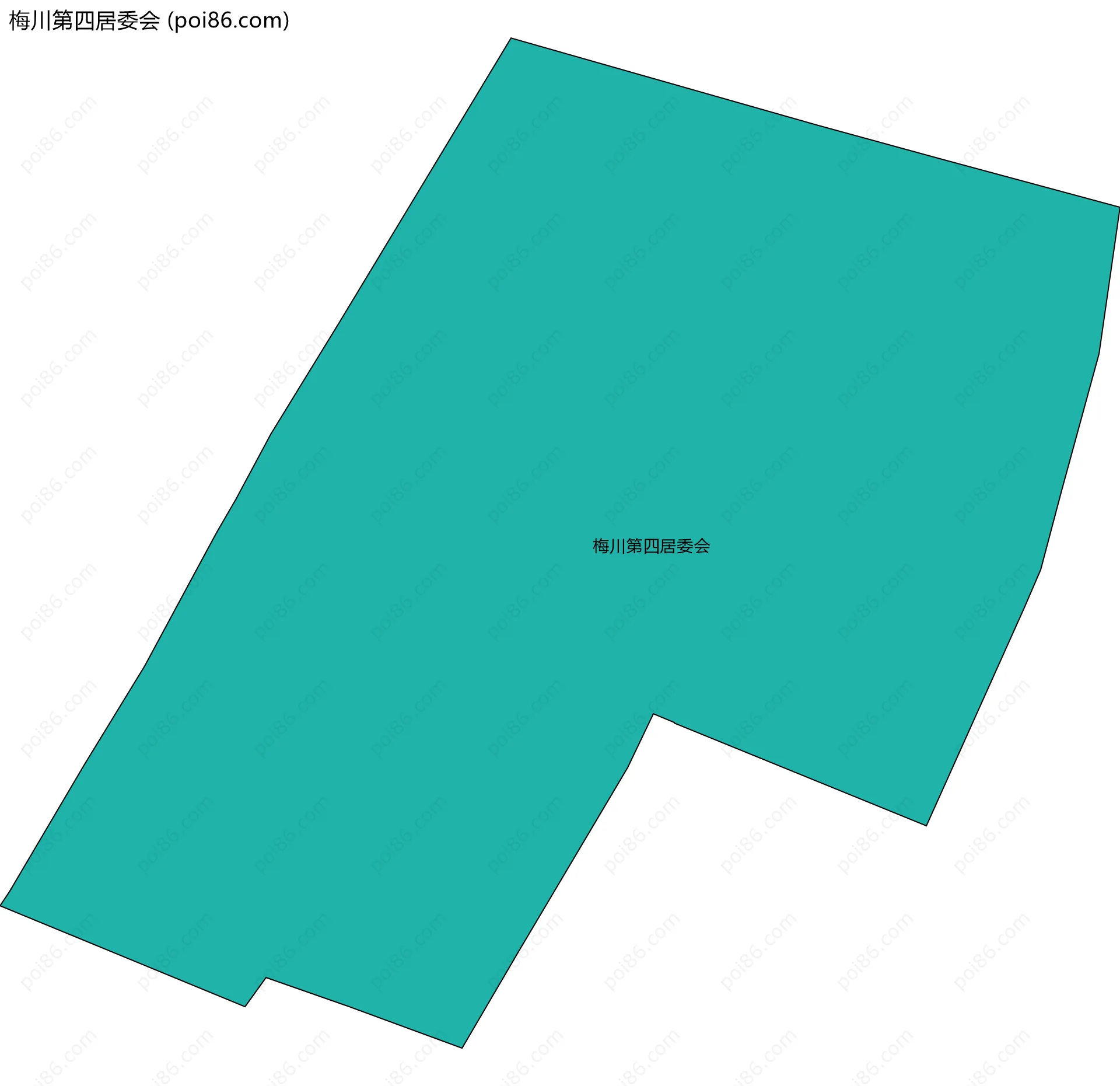 梅川第四居委会边界地图
