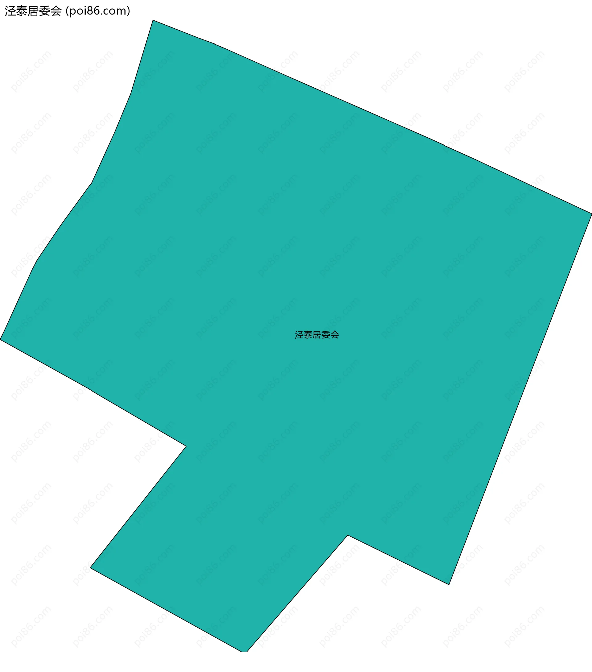 泾泰居委会边界地图