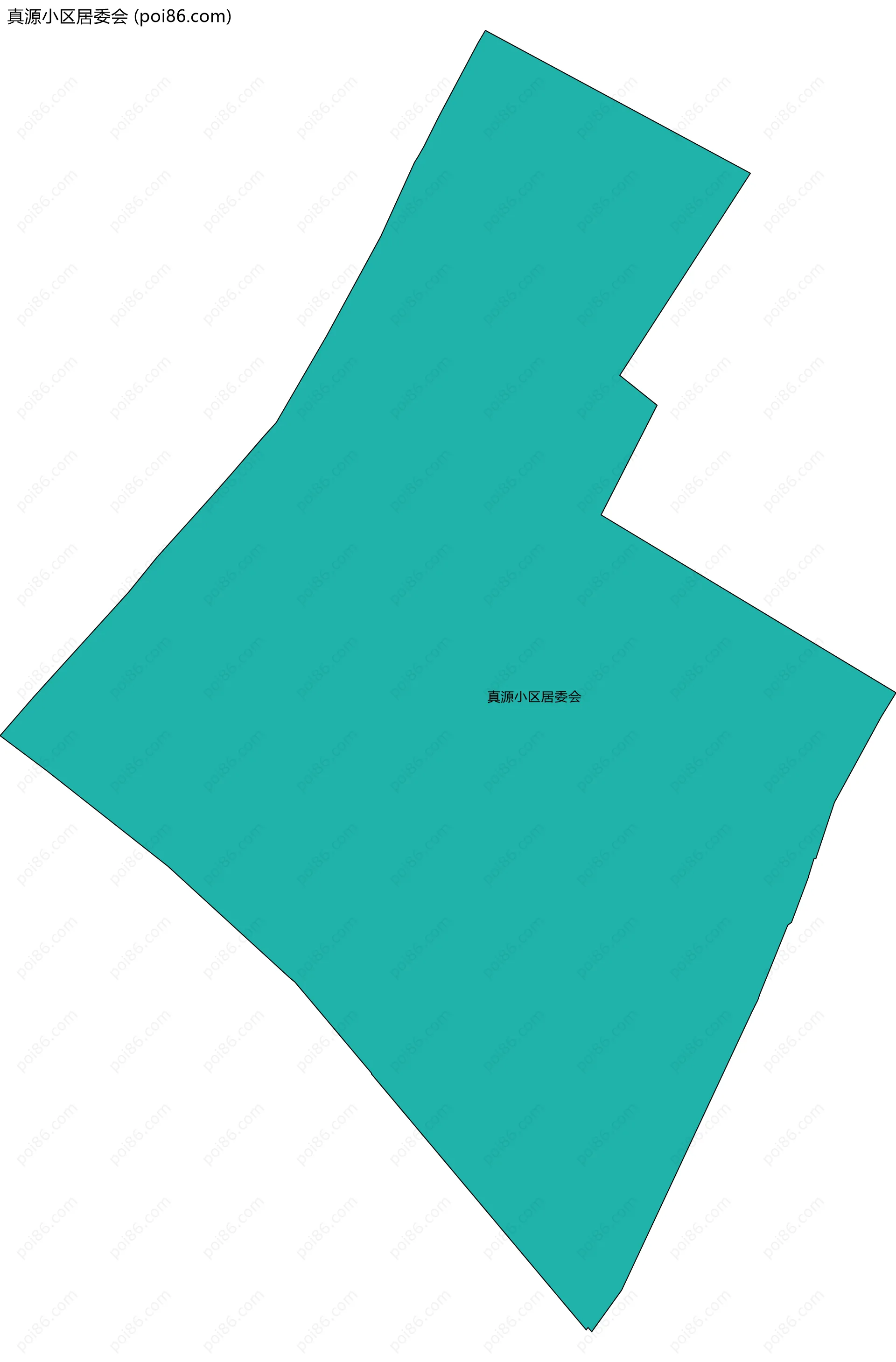 真源小区居委会边界地图