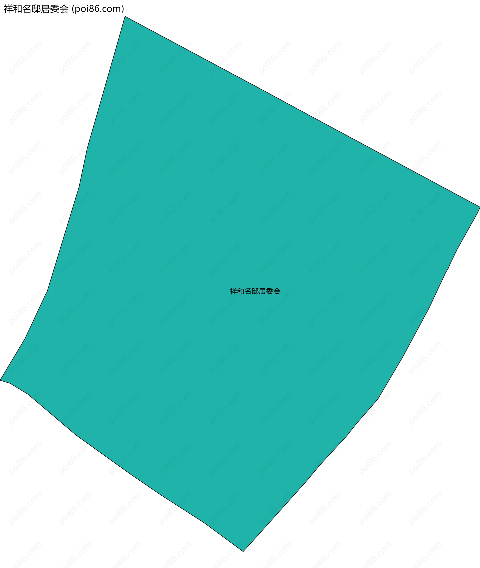 祥和名邸居委会边界地图