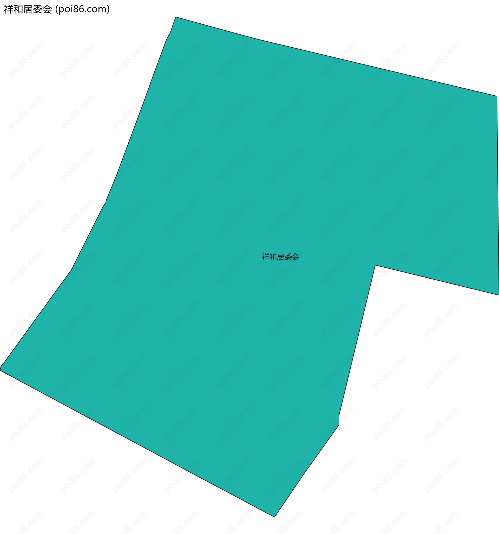 祥和居委会边界地图