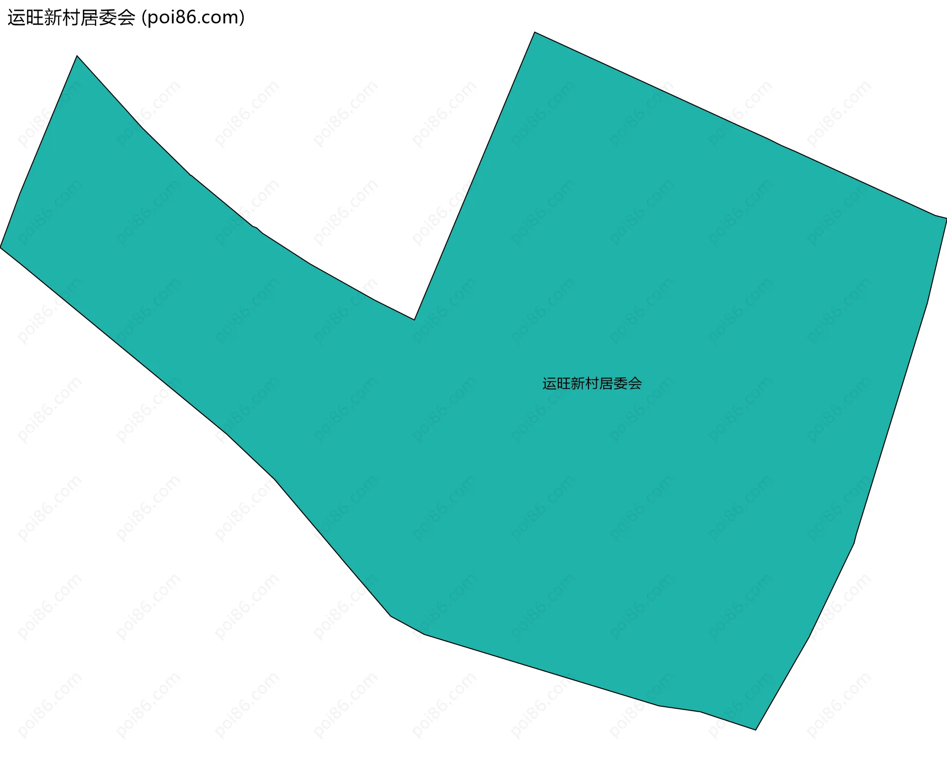 运旺新村居委会边界地图