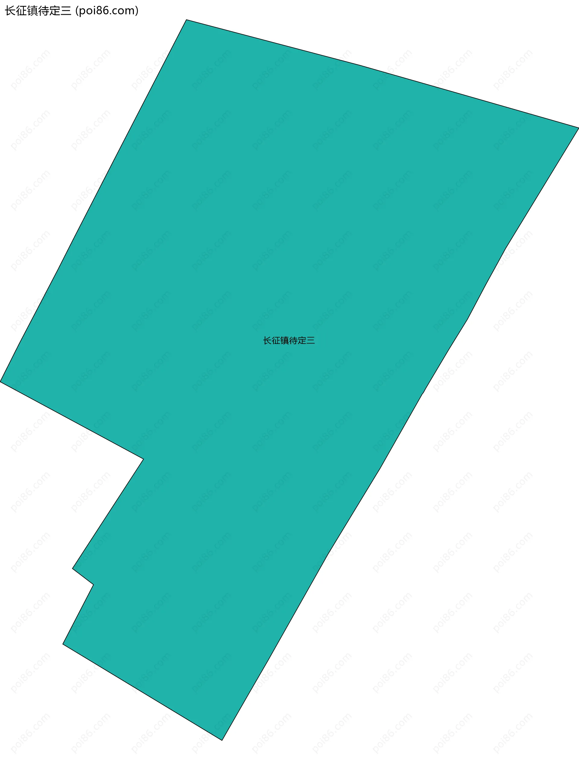 长征镇待定三边界地图