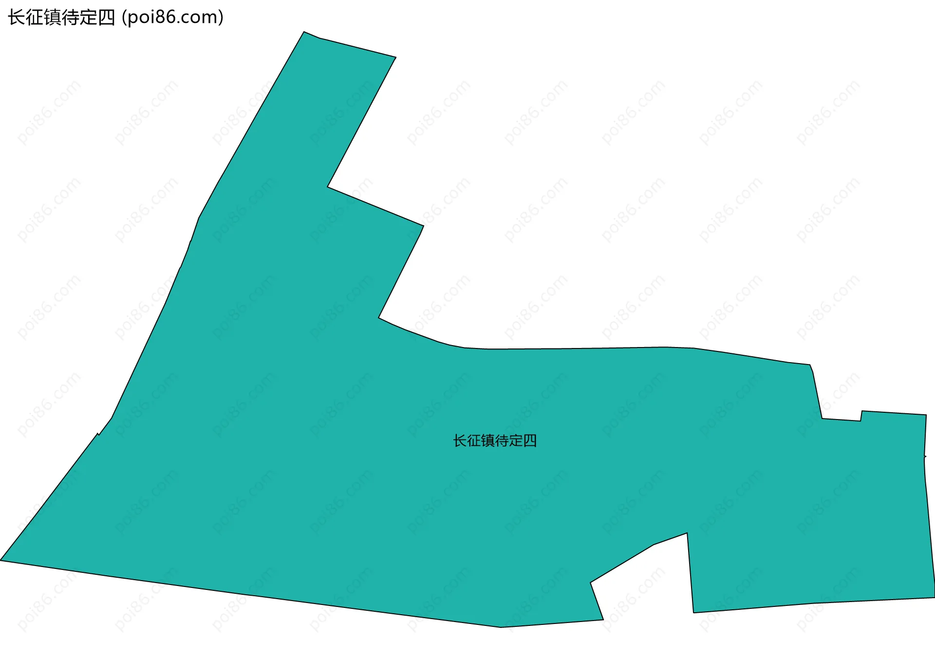 长征镇待定四边界地图