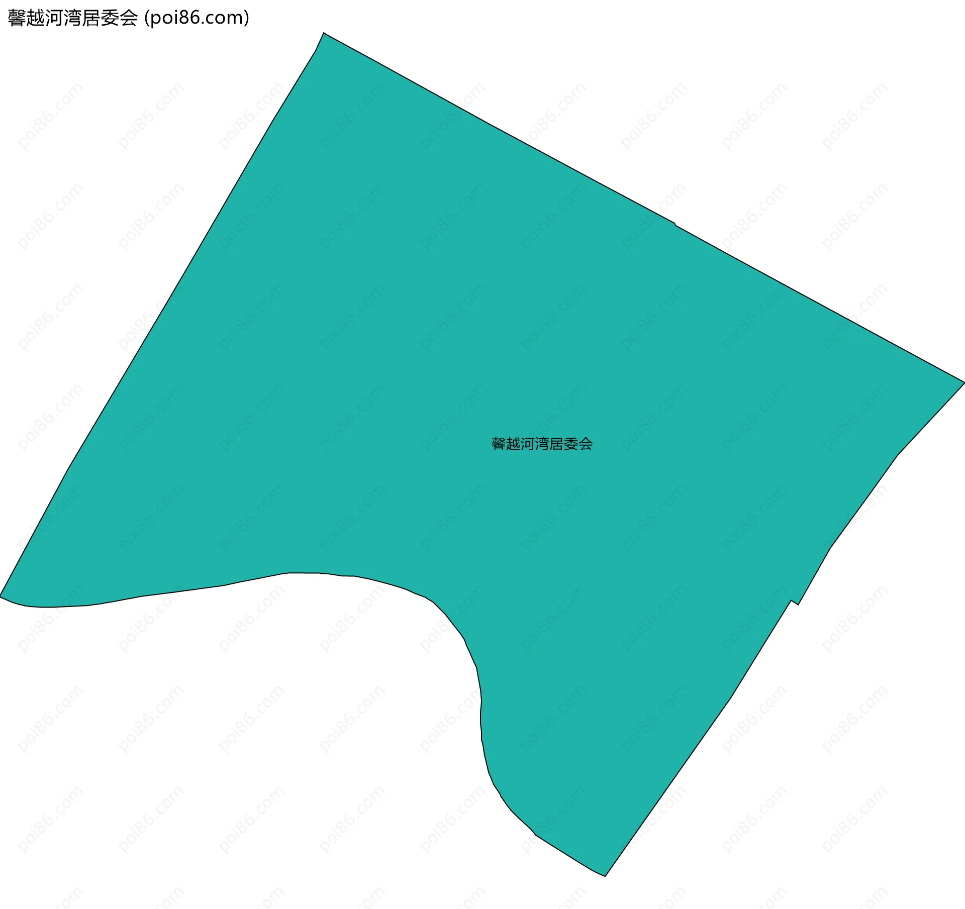 馨越河湾居委会边界地图