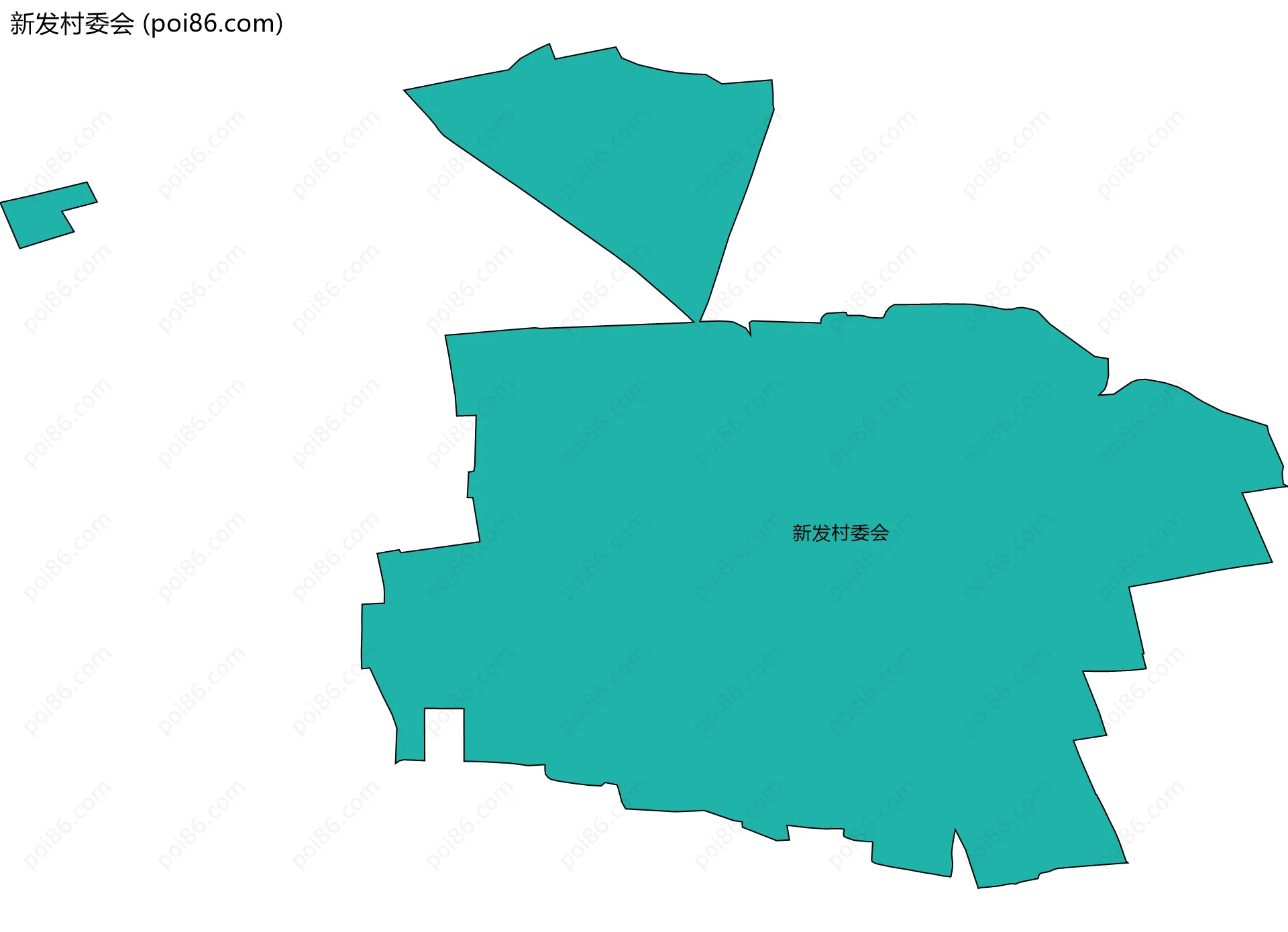 新发村委会边界地图