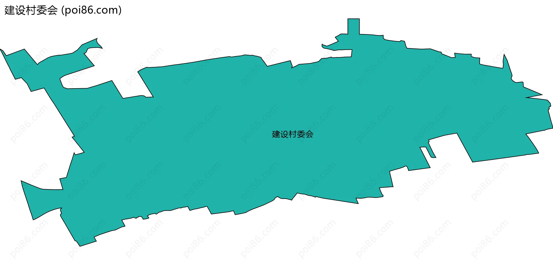 建设村委会边界地图