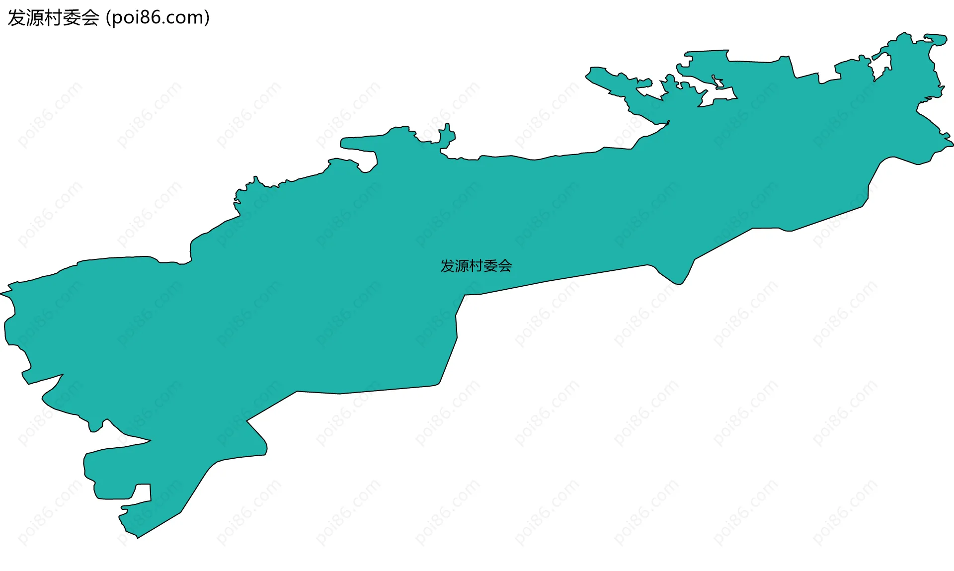 发源村委会边界地图