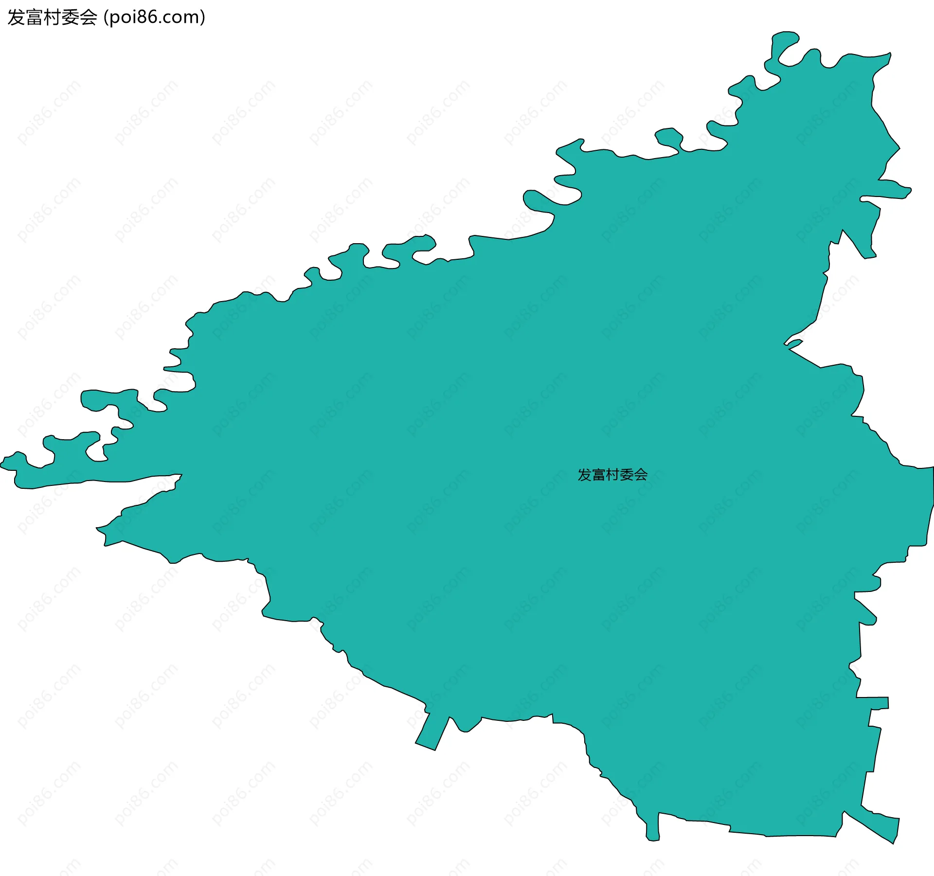 发富村委会边界地图