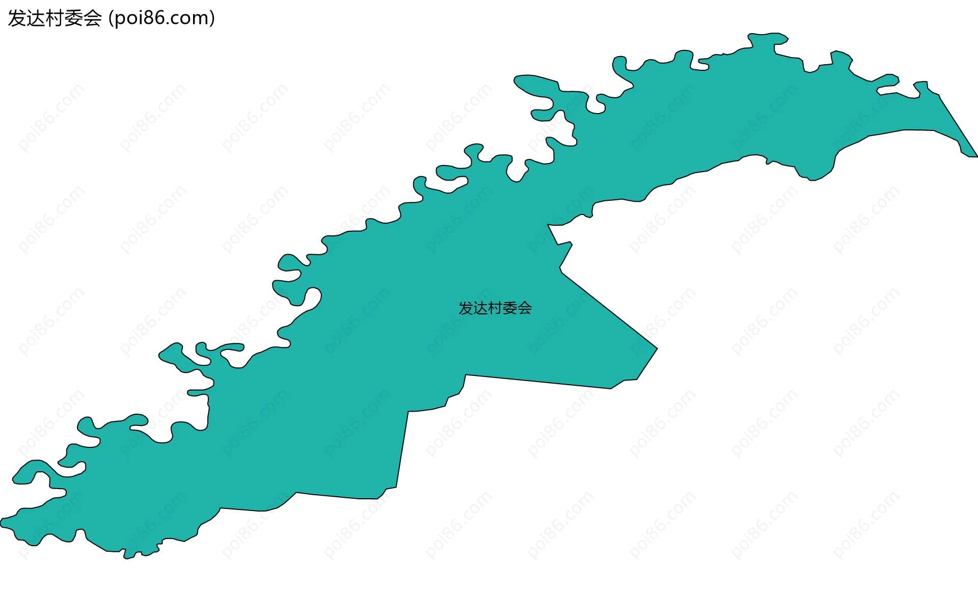 发达村委会边界地图
