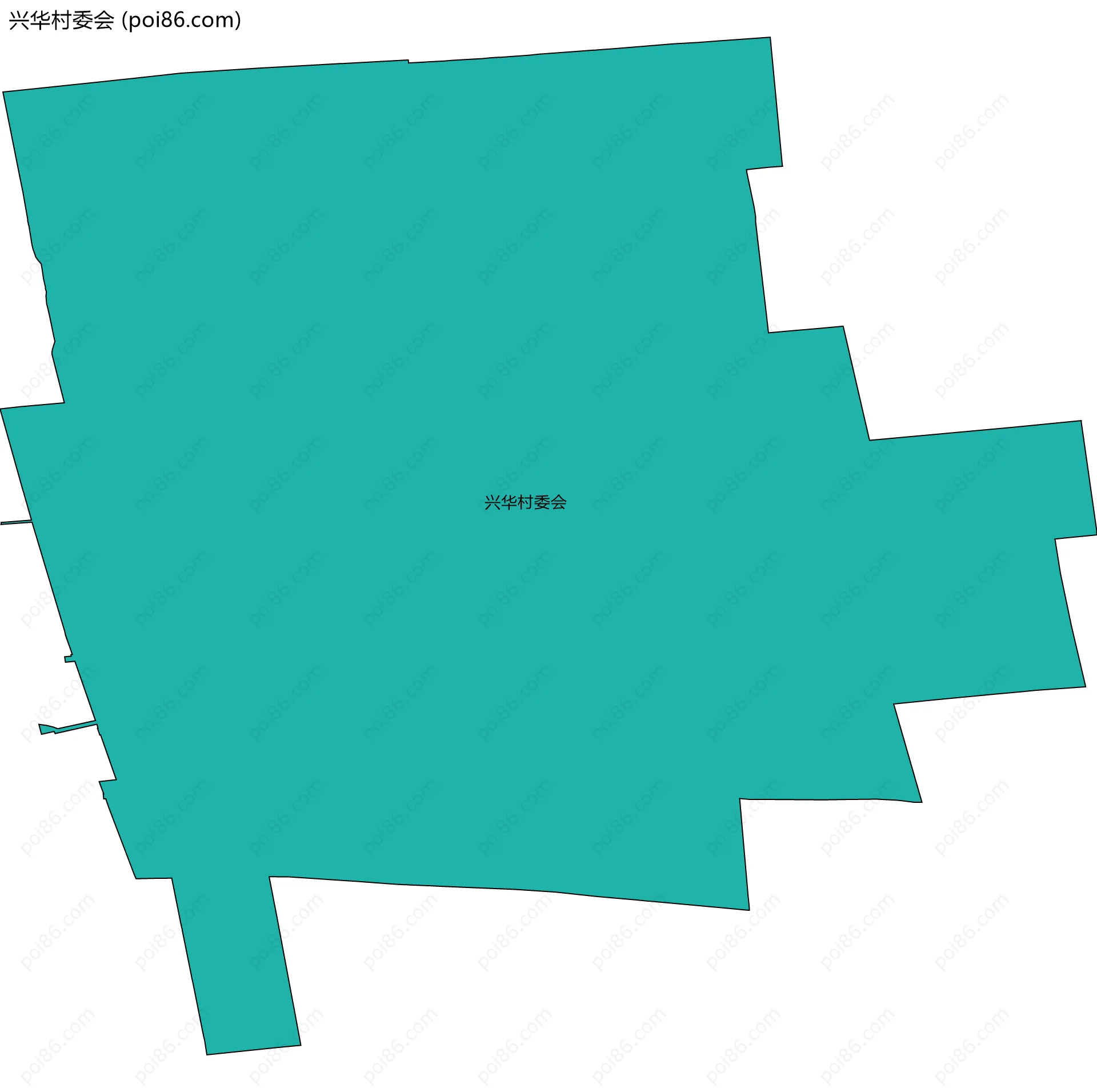 兴华村委会边界地图