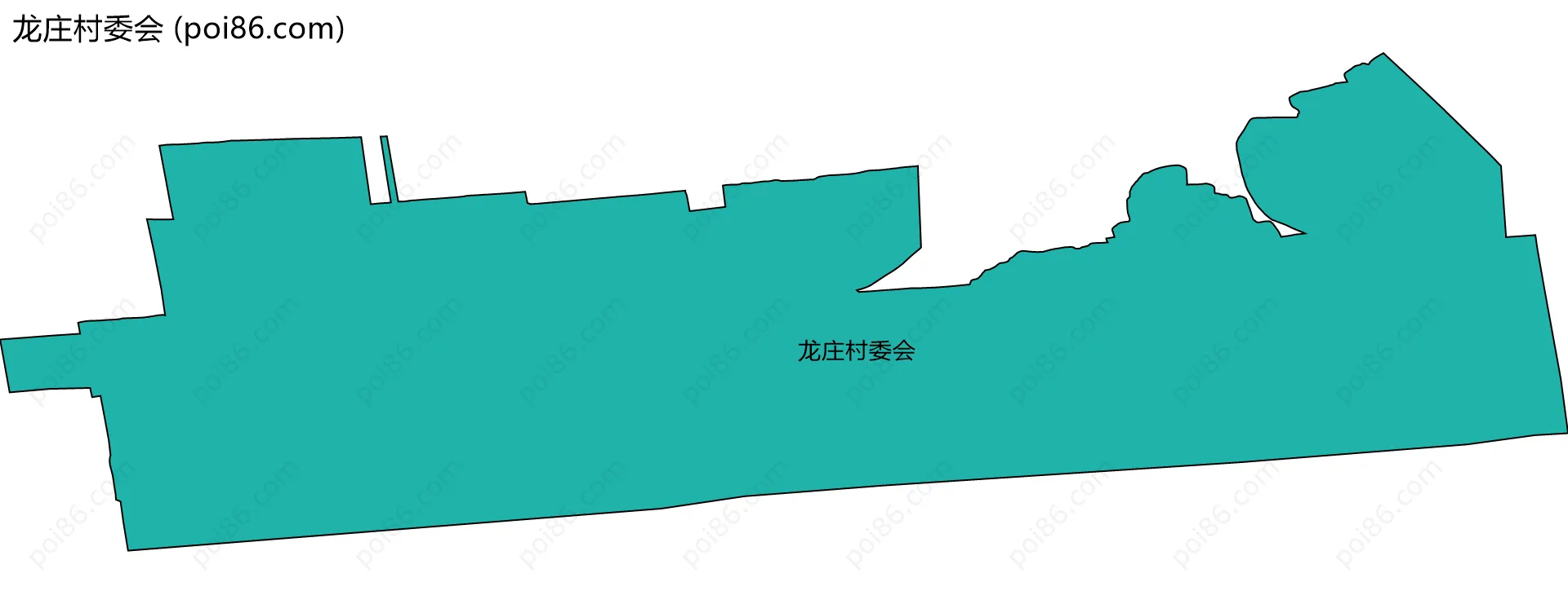 龙庄村委会边界地图