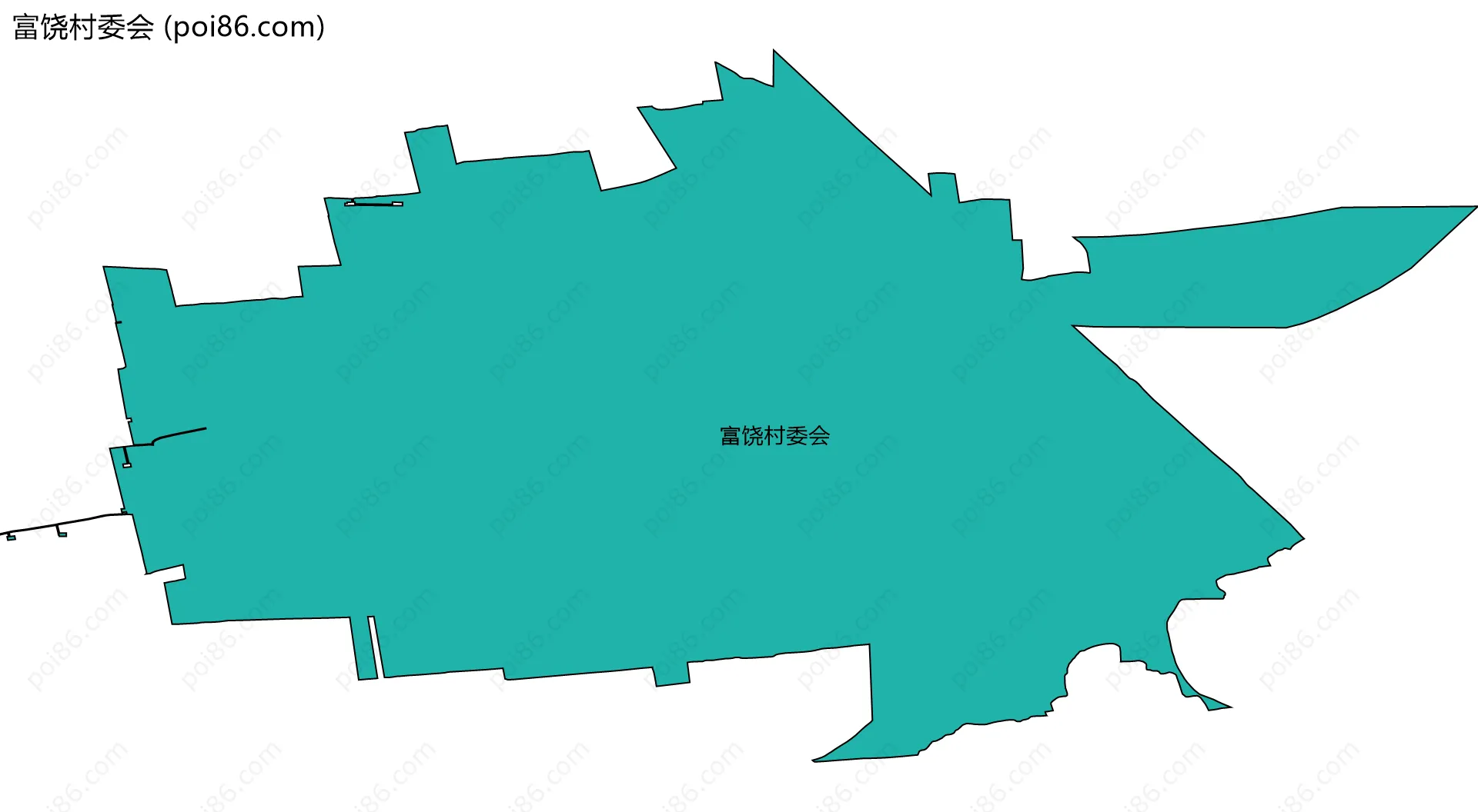 富饶村委会边界地图