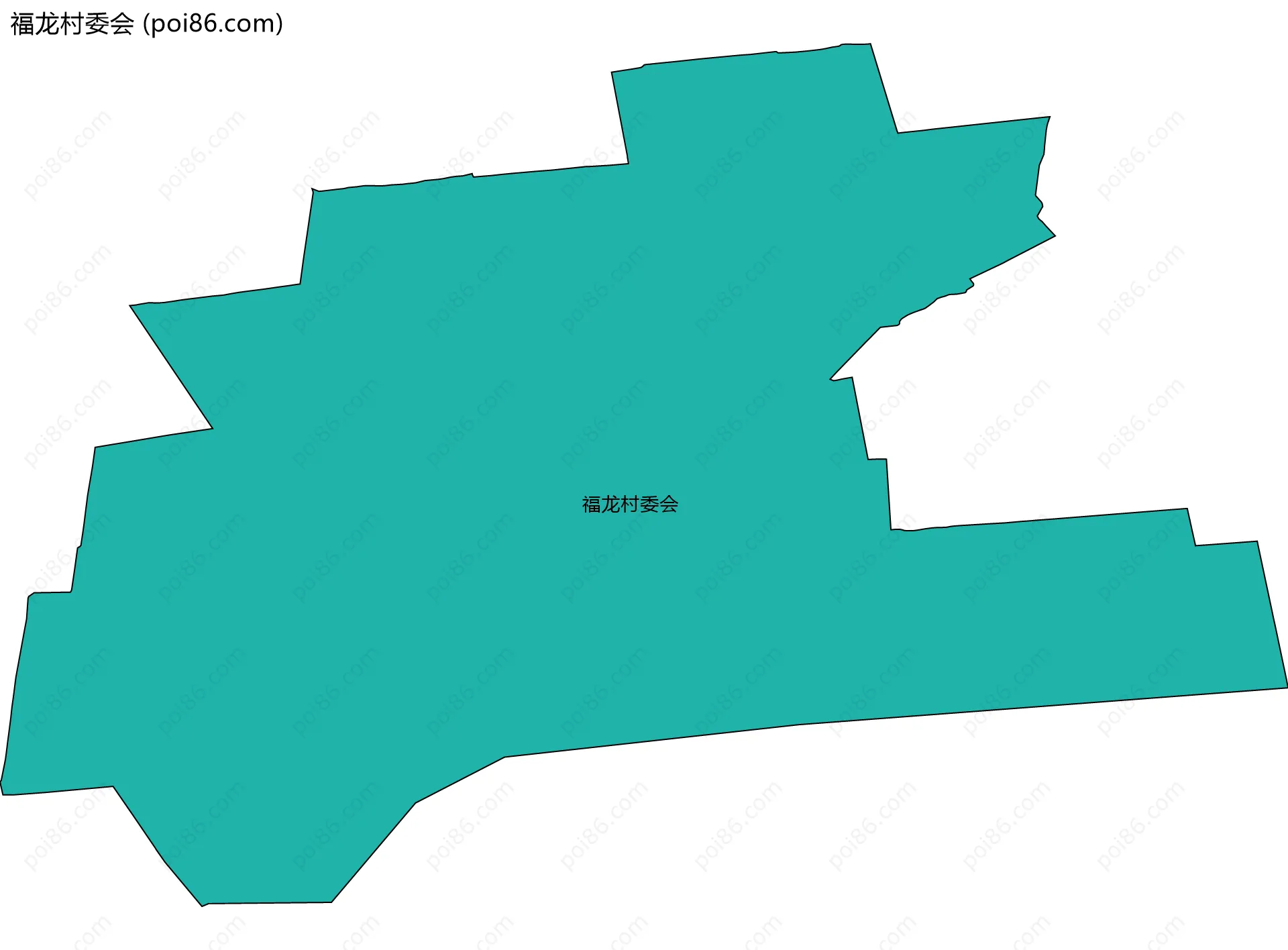 福龙村委会边界地图