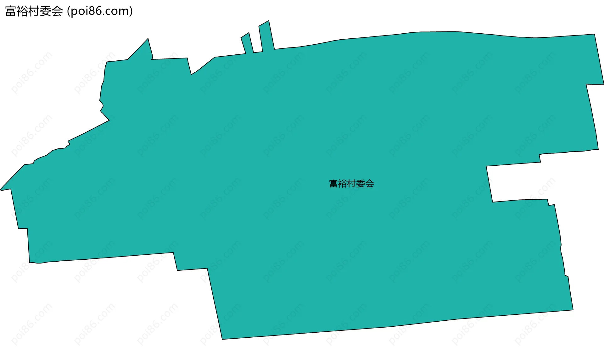 富裕村委会边界地图