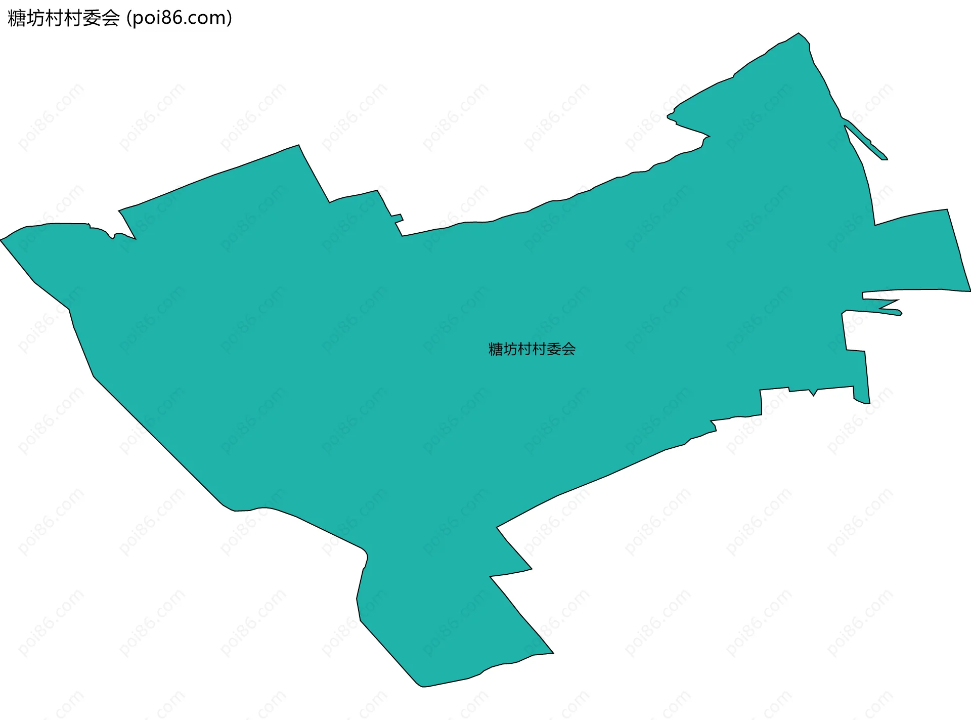 糖坊村村委会边界地图