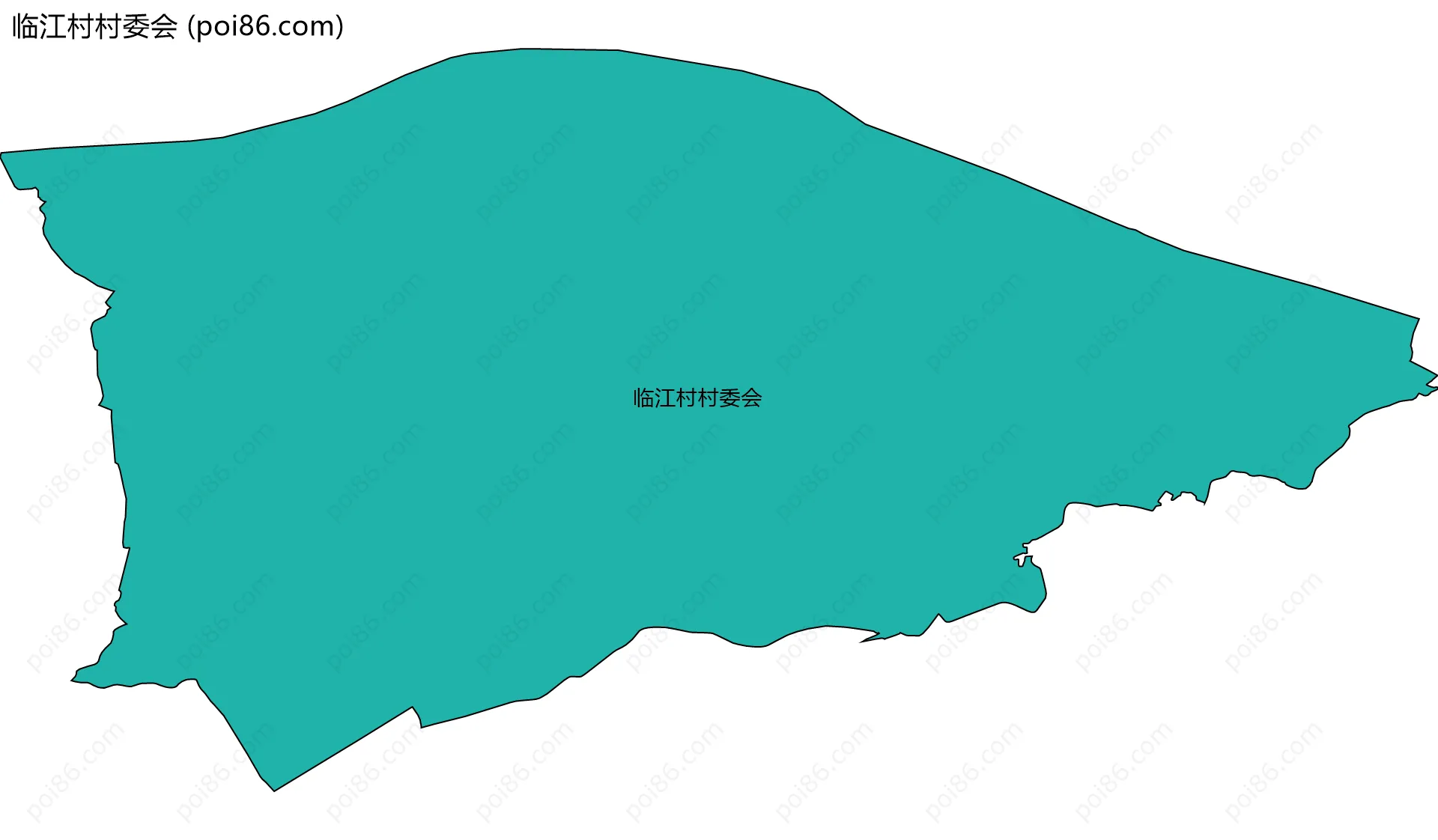 临江村村委会边界地图