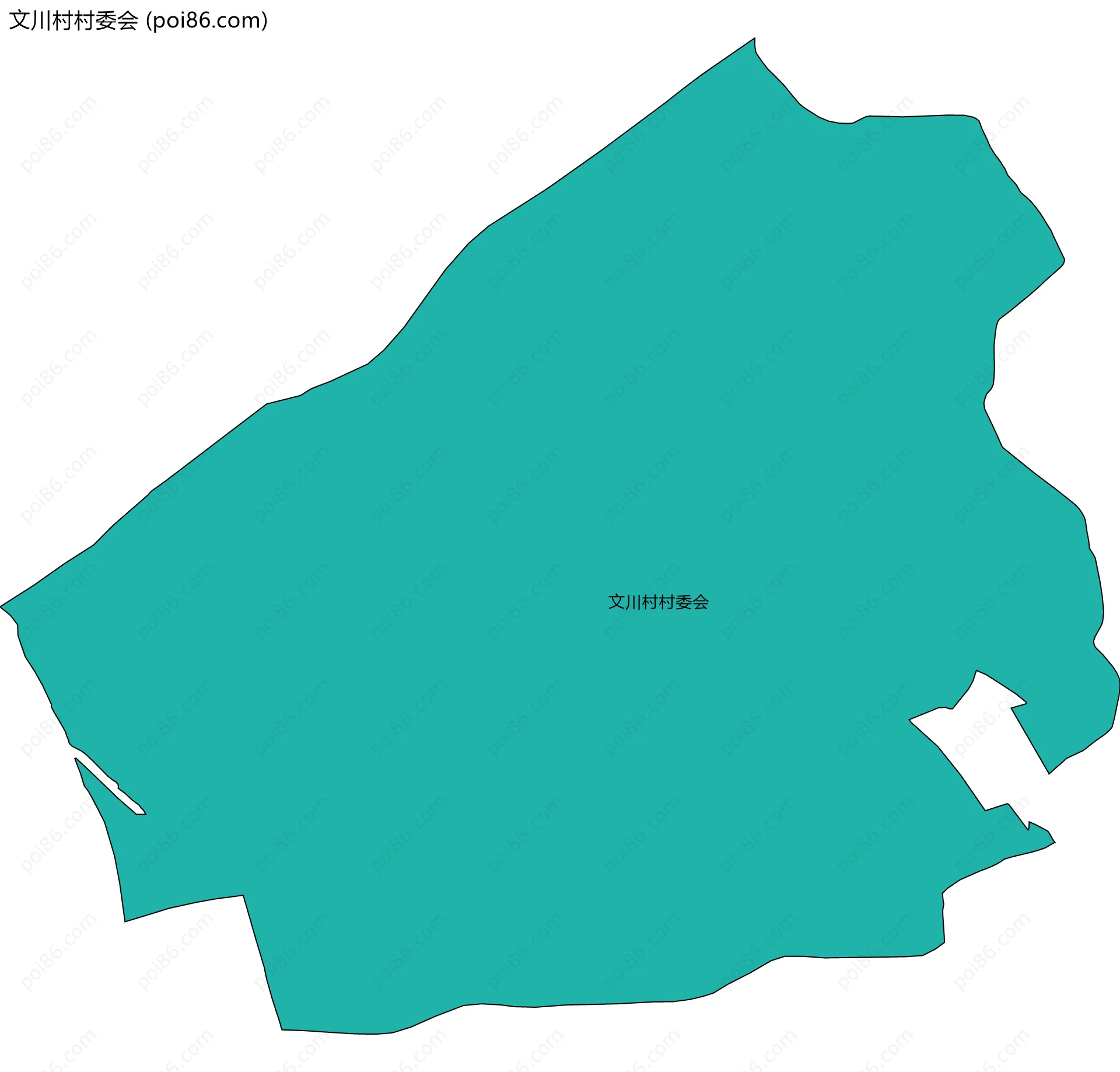 文川村村委会边界地图