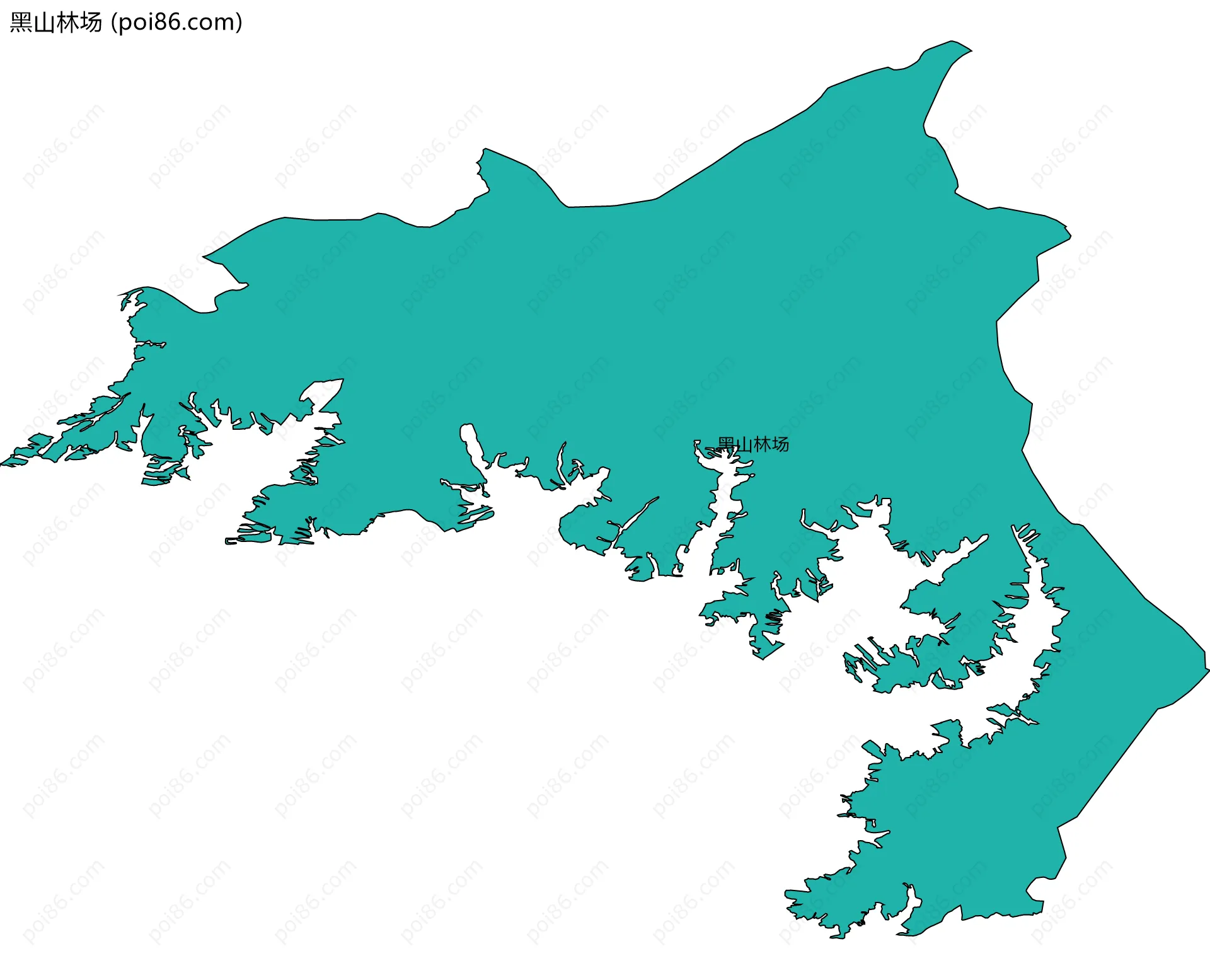 黑山林场边界地图