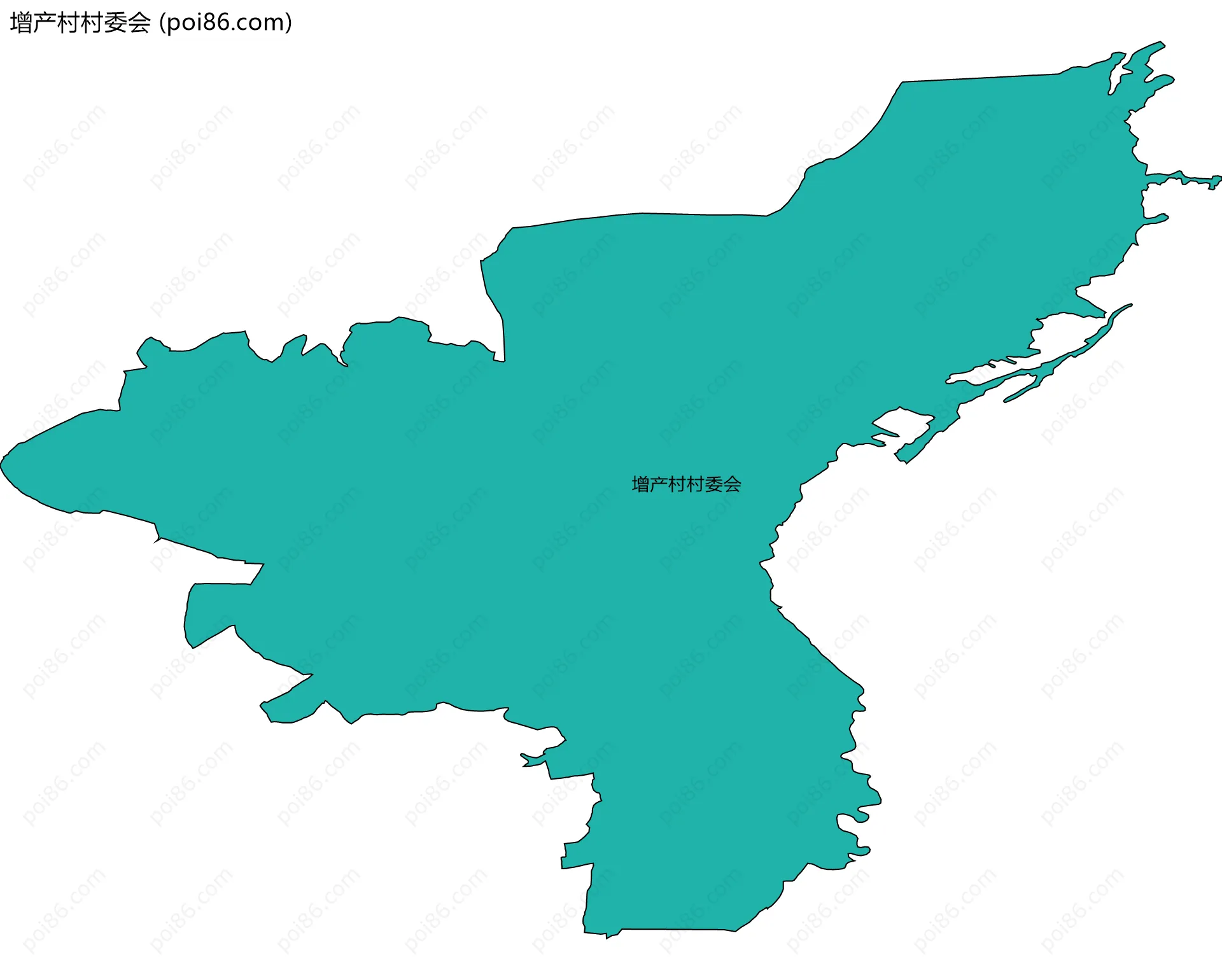 增产村村委会边界地图