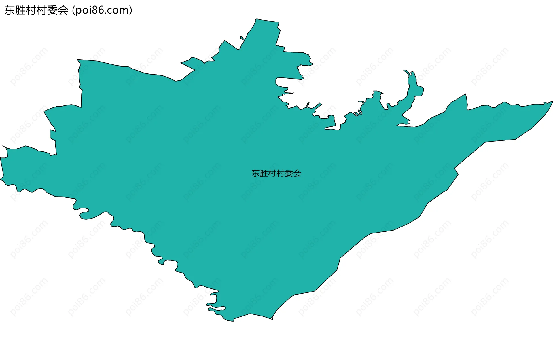 东胜村村委会边界地图