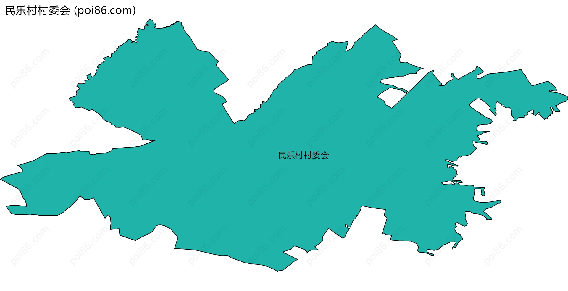 民乐村村委会边界地图