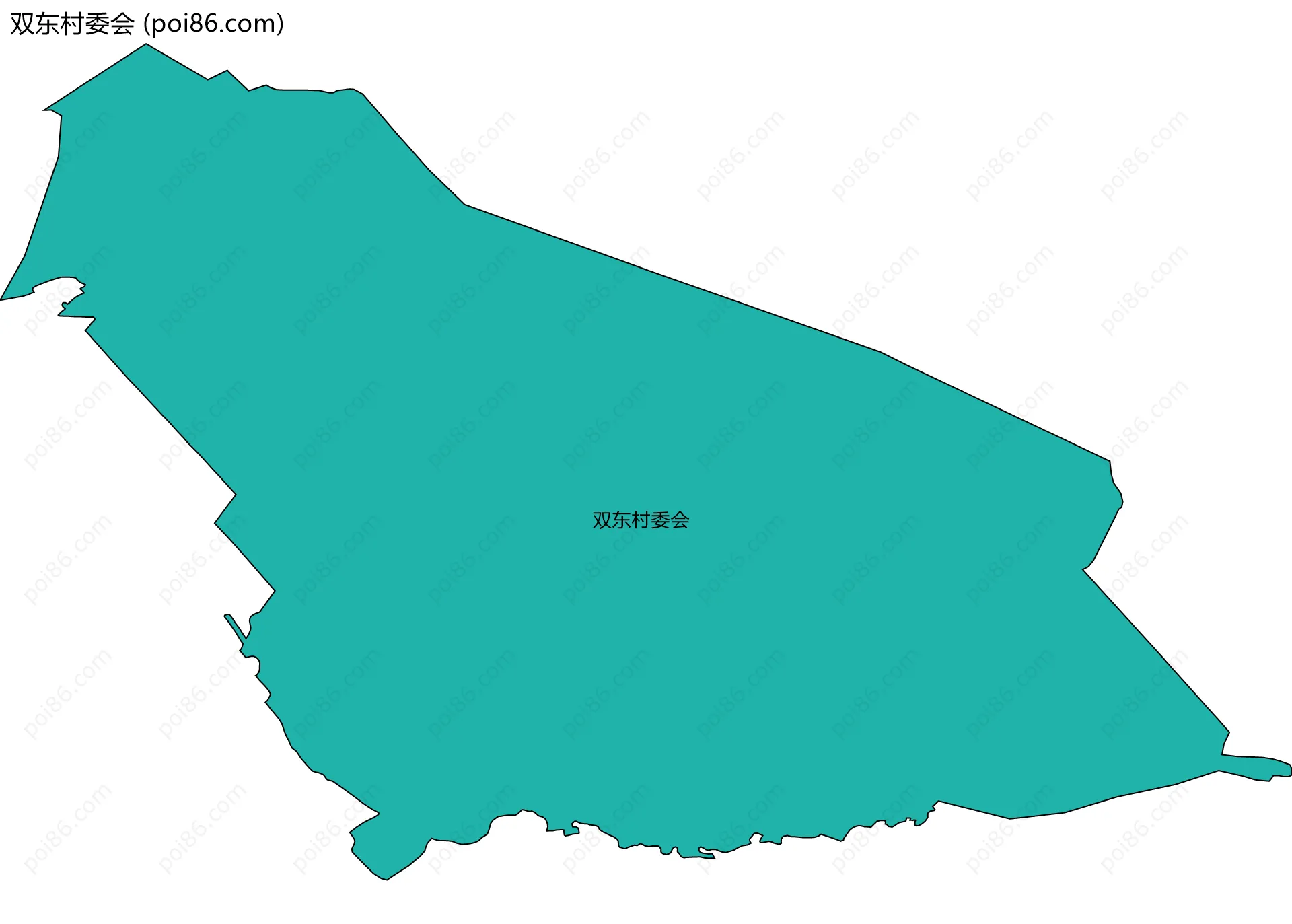 双东村委会边界地图