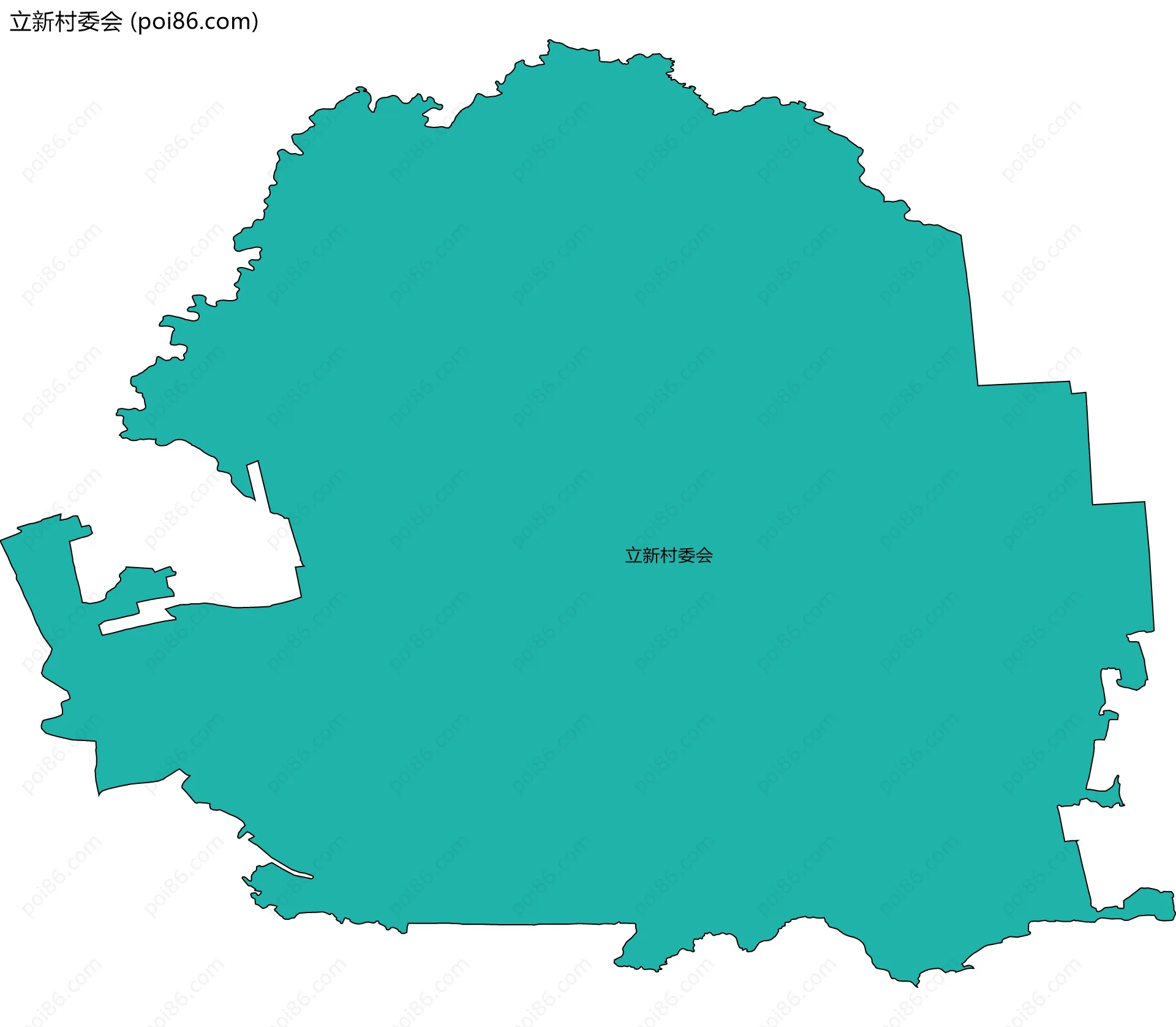 立新村委会边界地图