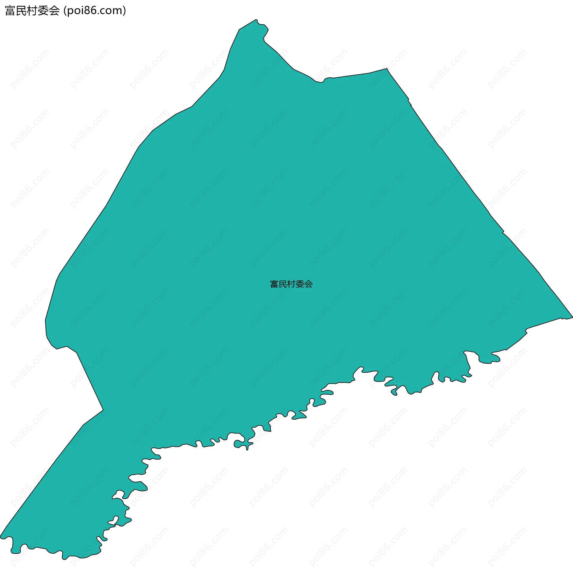 富民村委会边界地图