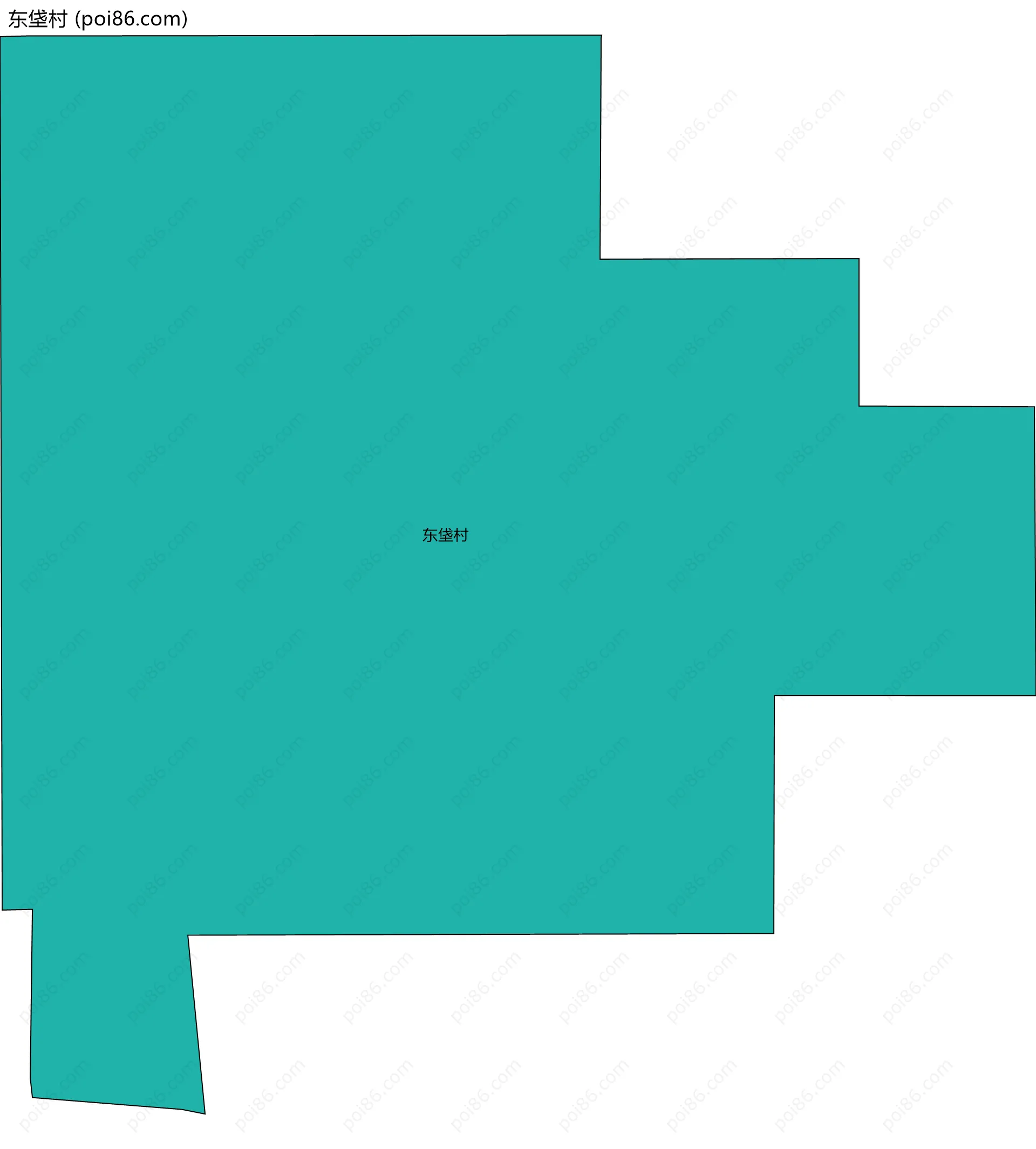 东垡村边界地图