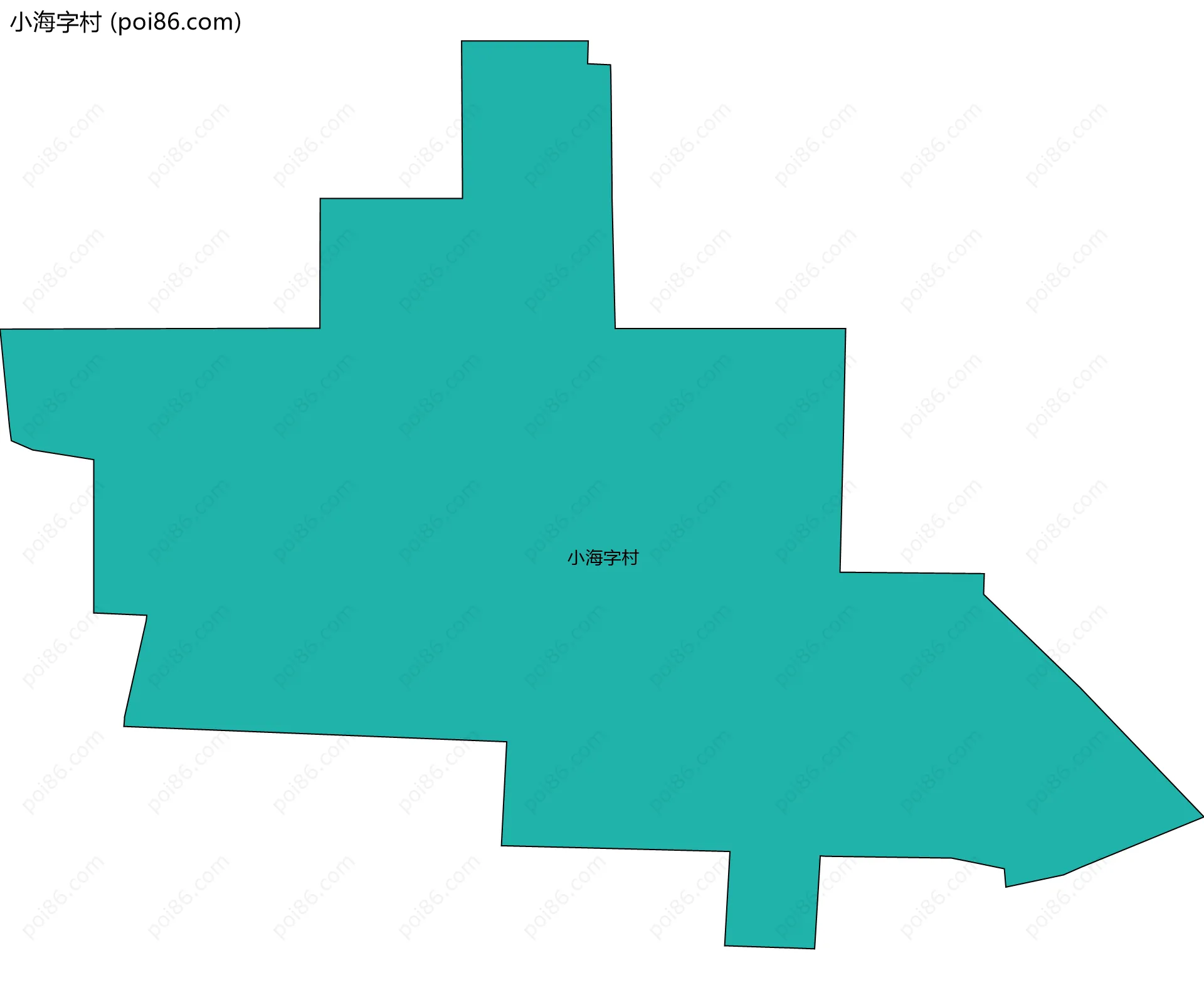 小海字村边界地图