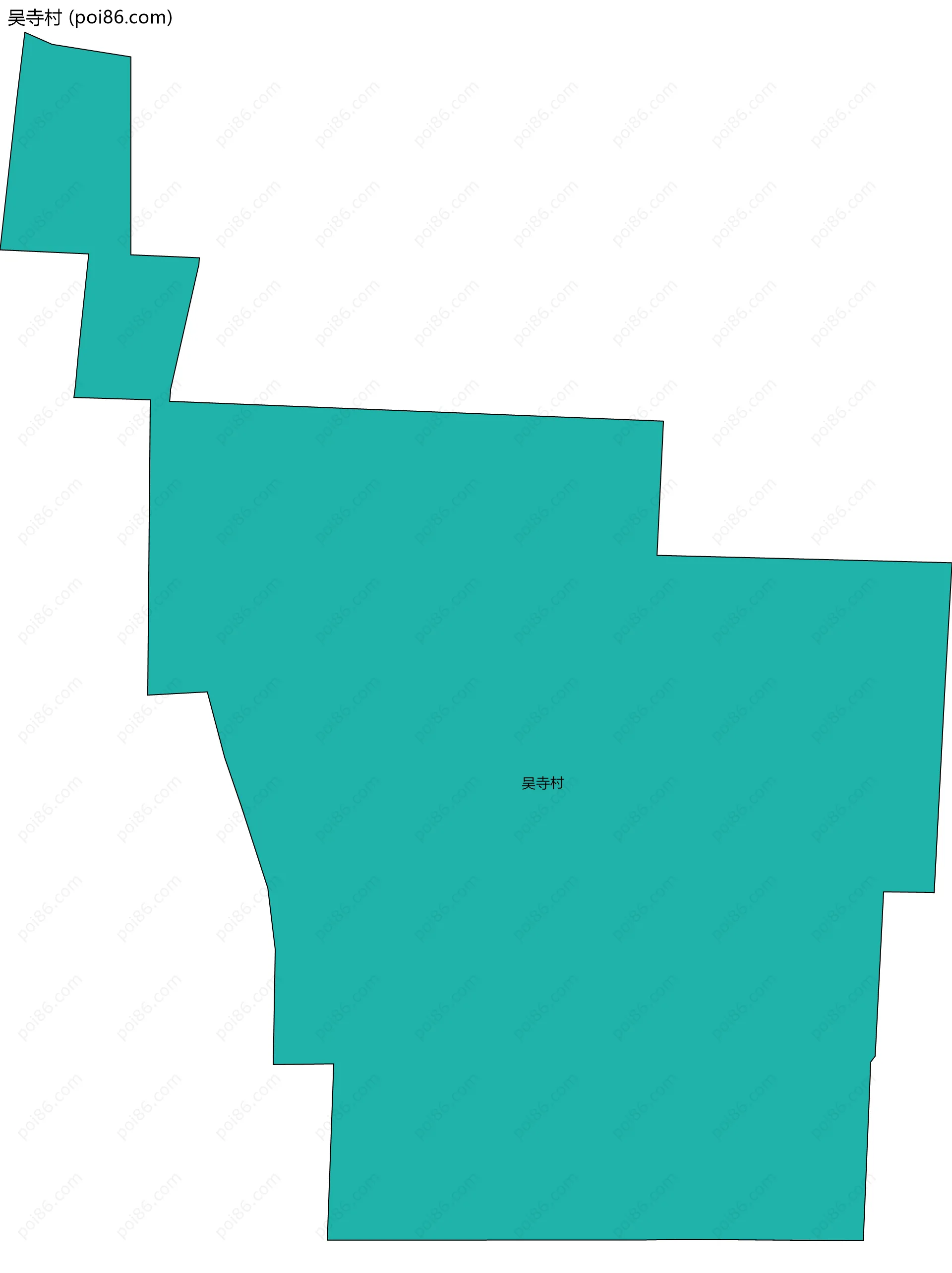 吴寺村边界地图