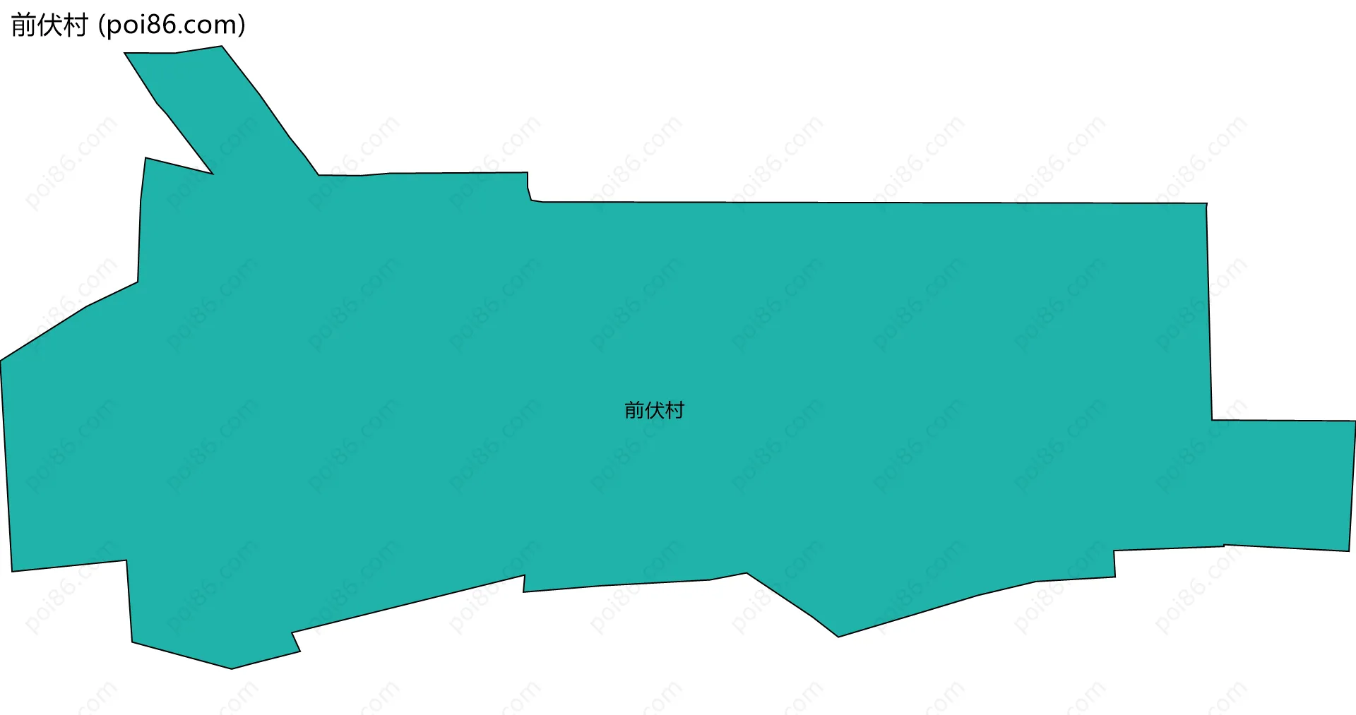 前伏村边界地图