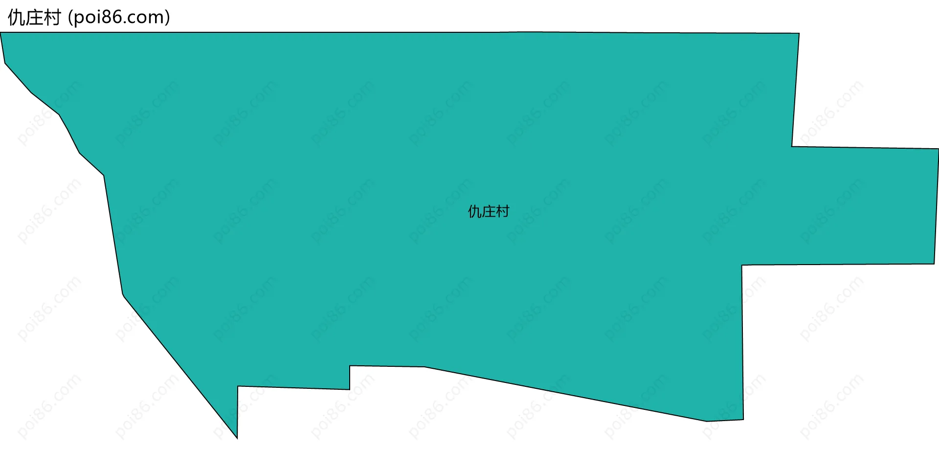 仇庄村边界地图