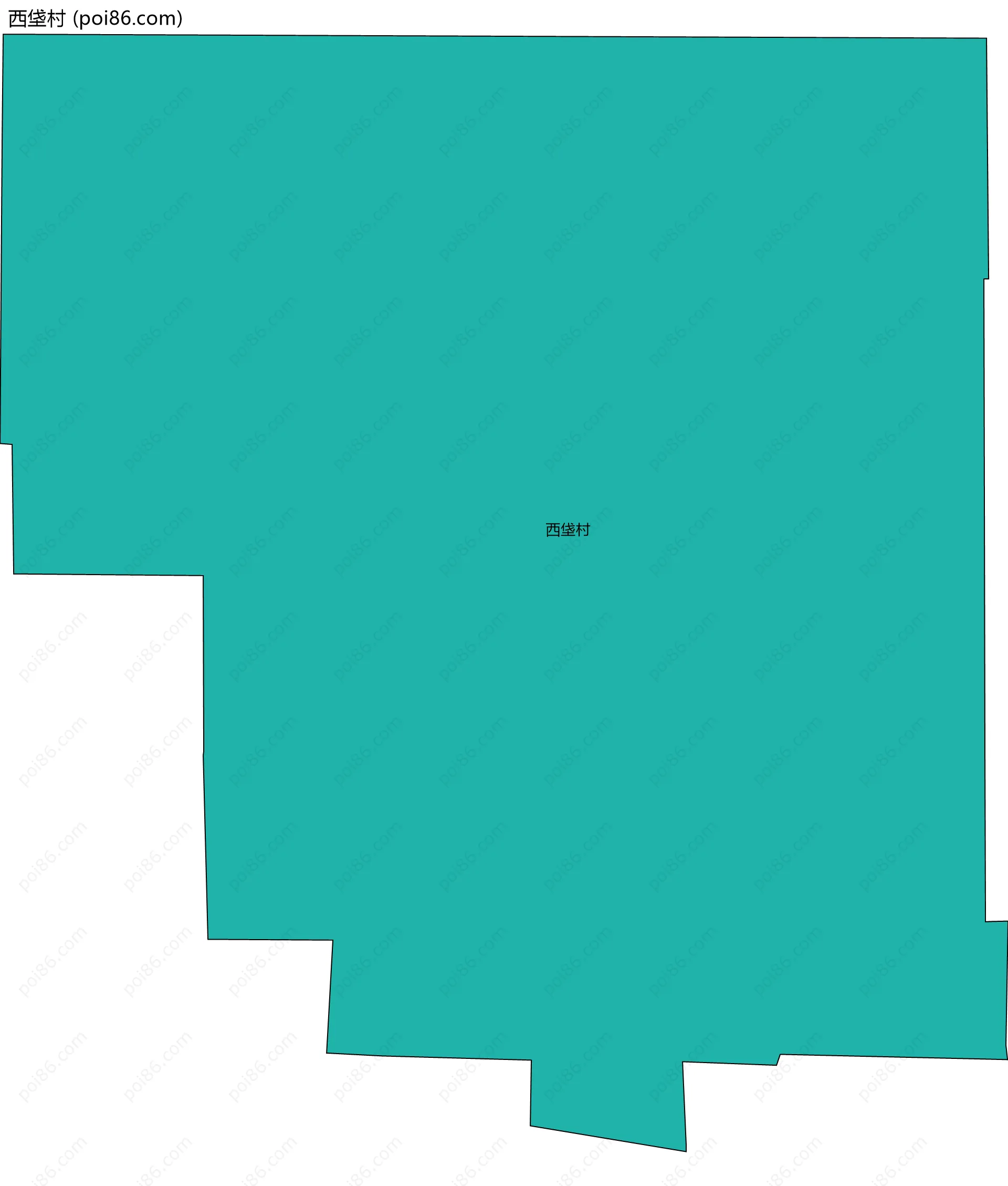 西垡村边界地图