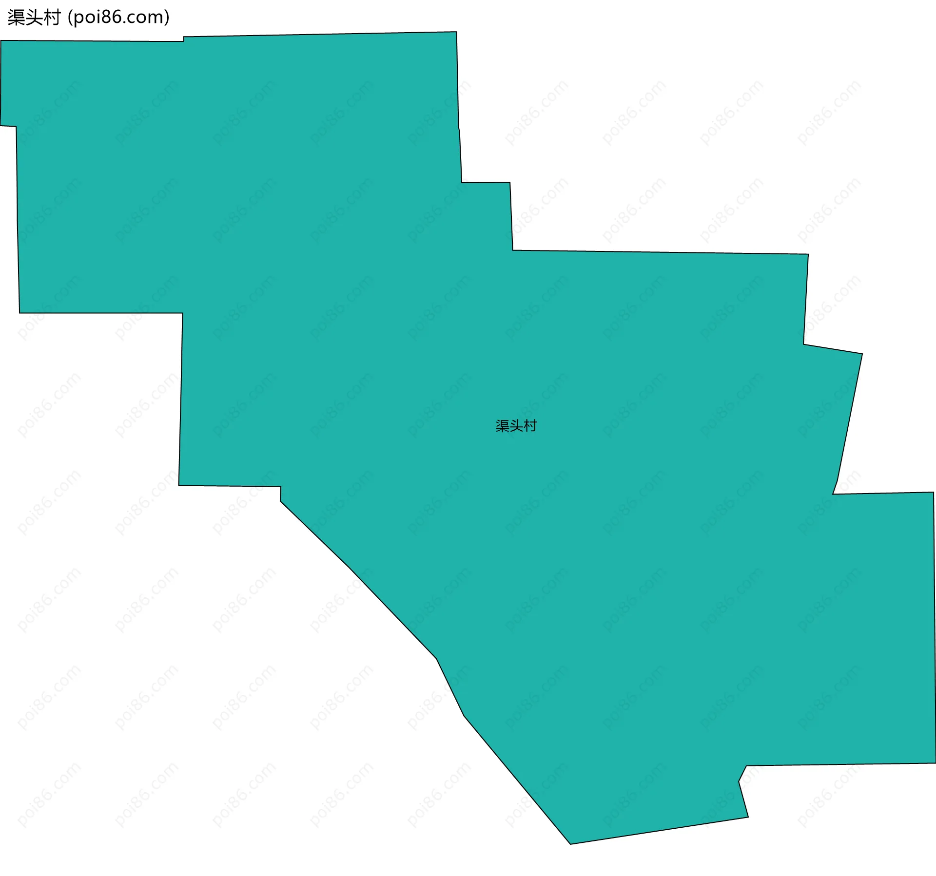 渠头村边界地图