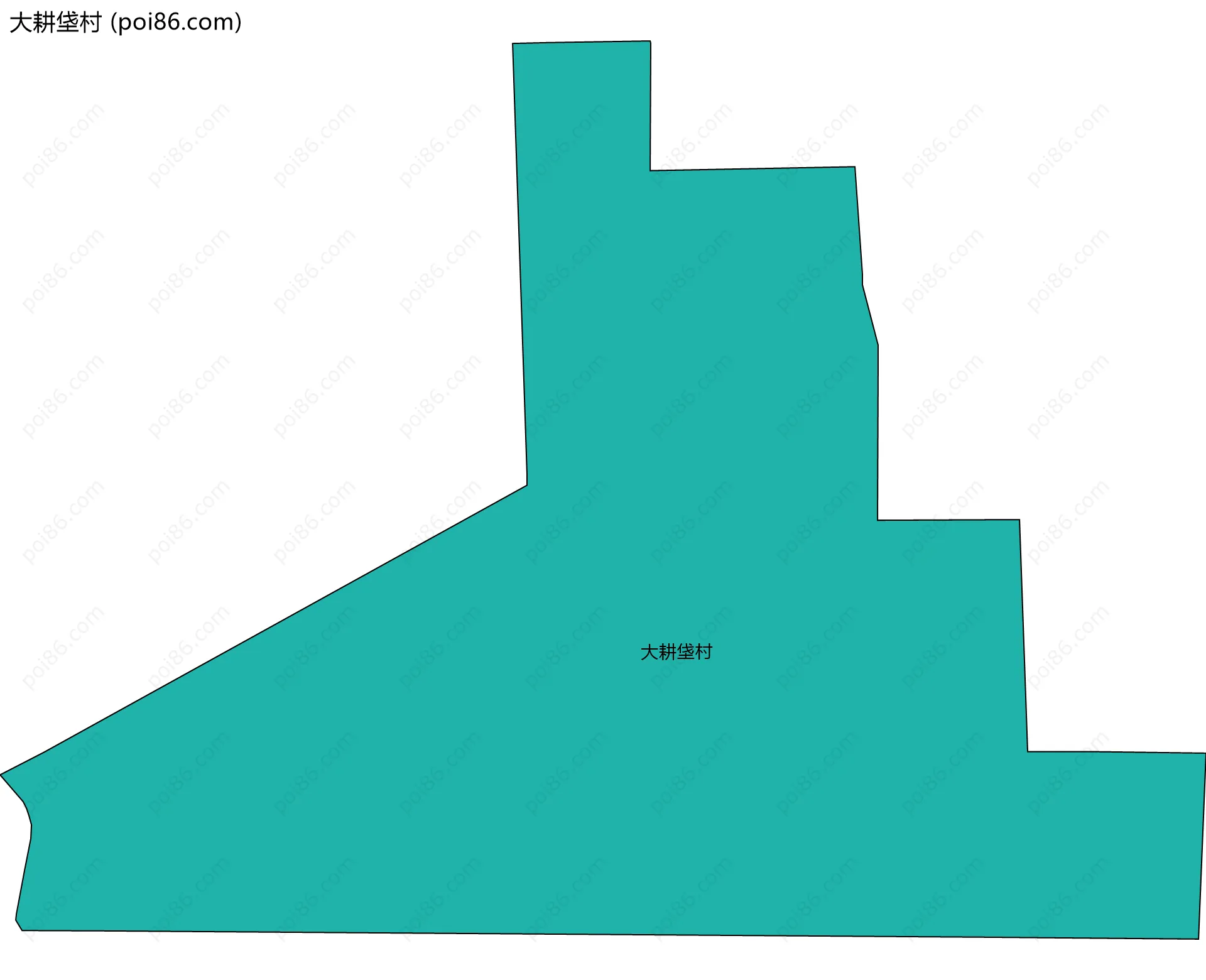 大耕垡村边界地图