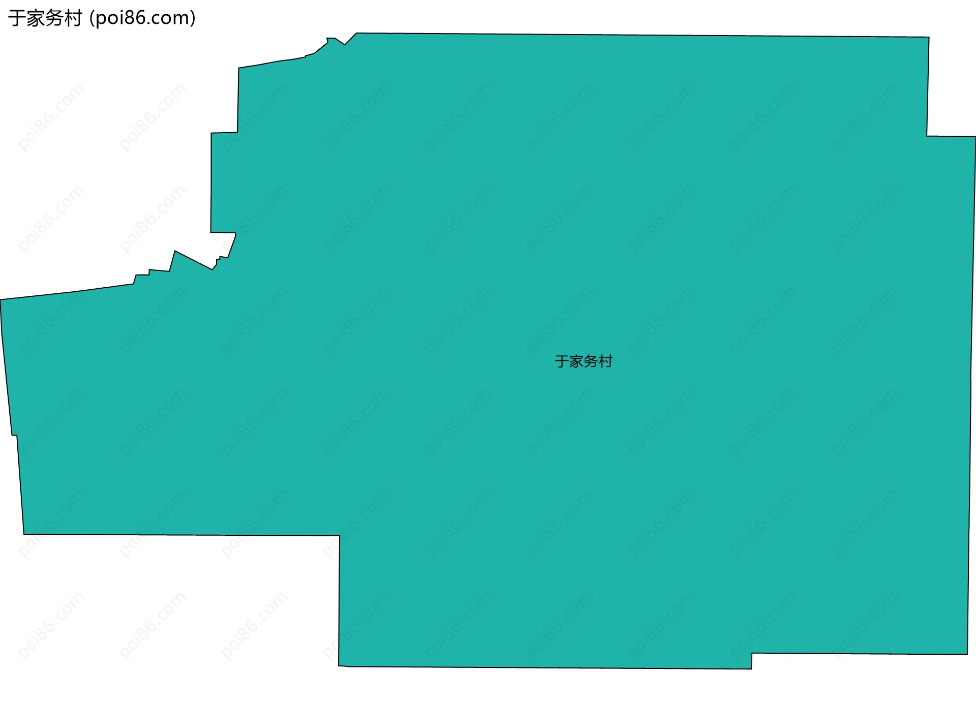 于家务村边界地图