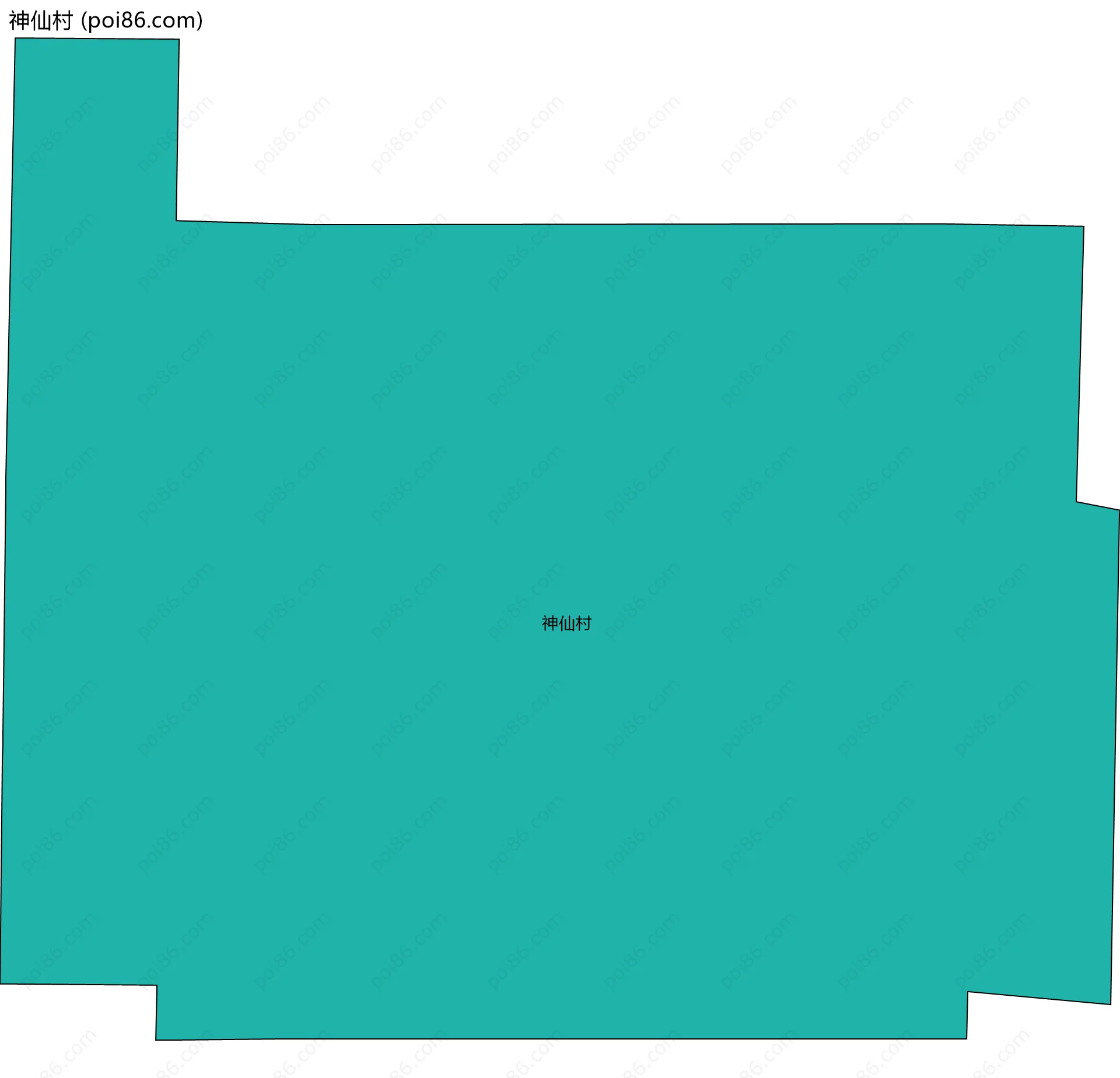 神仙村边界地图