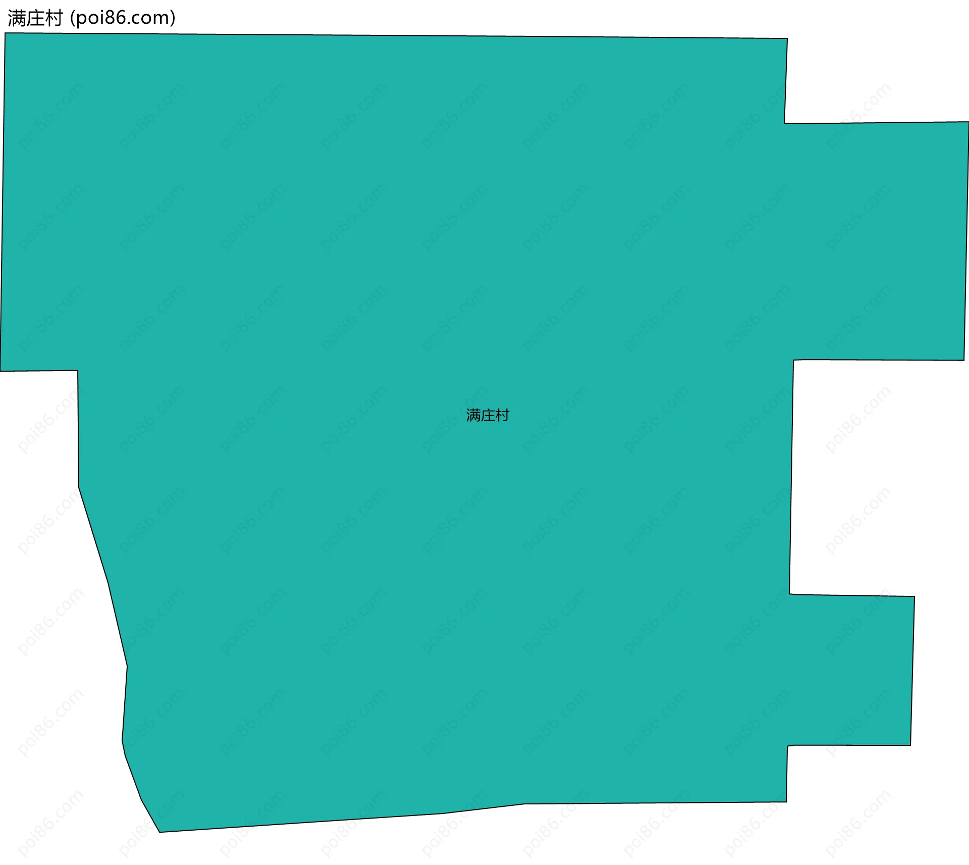 满庄村边界地图