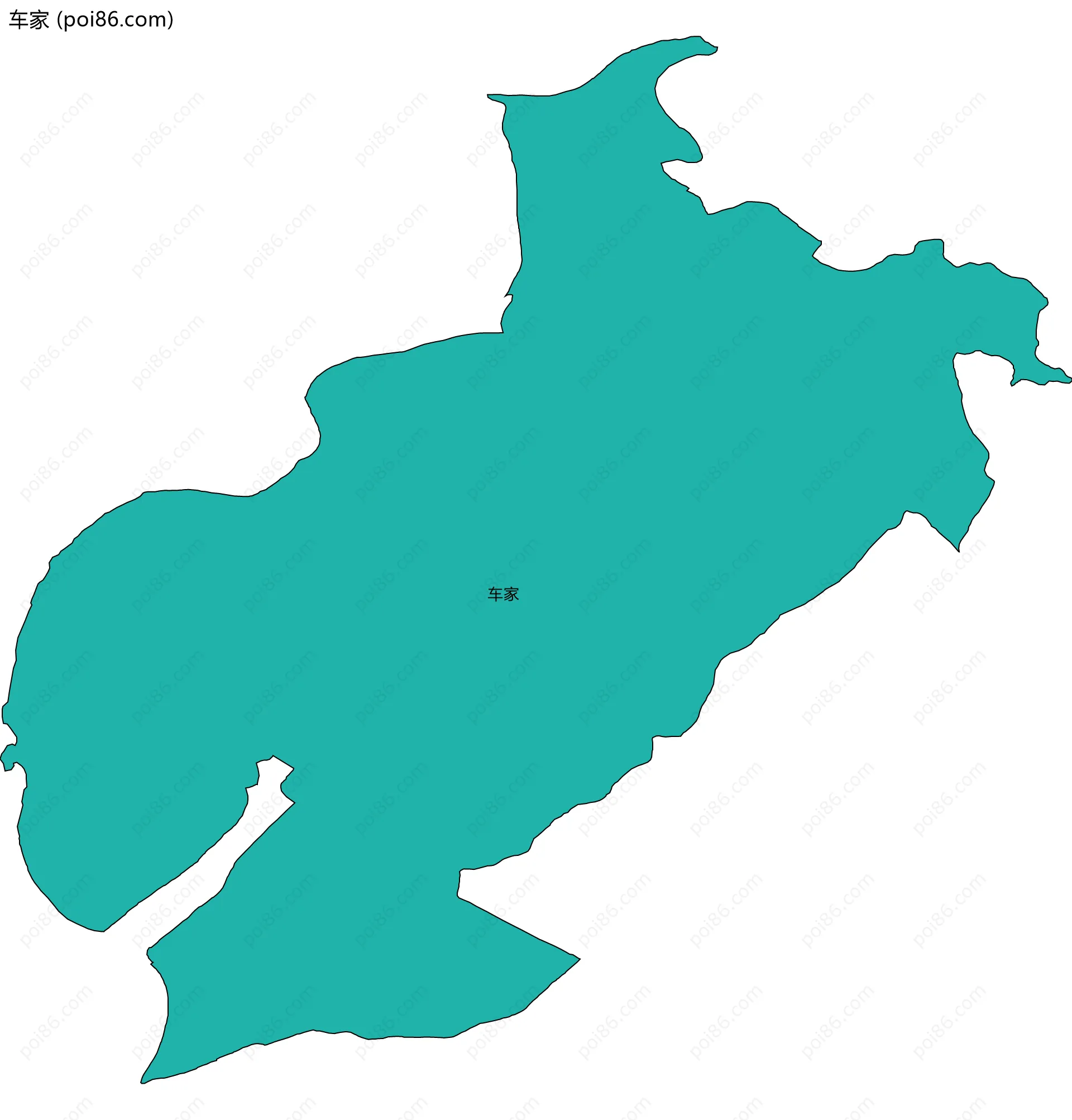车家边界地图