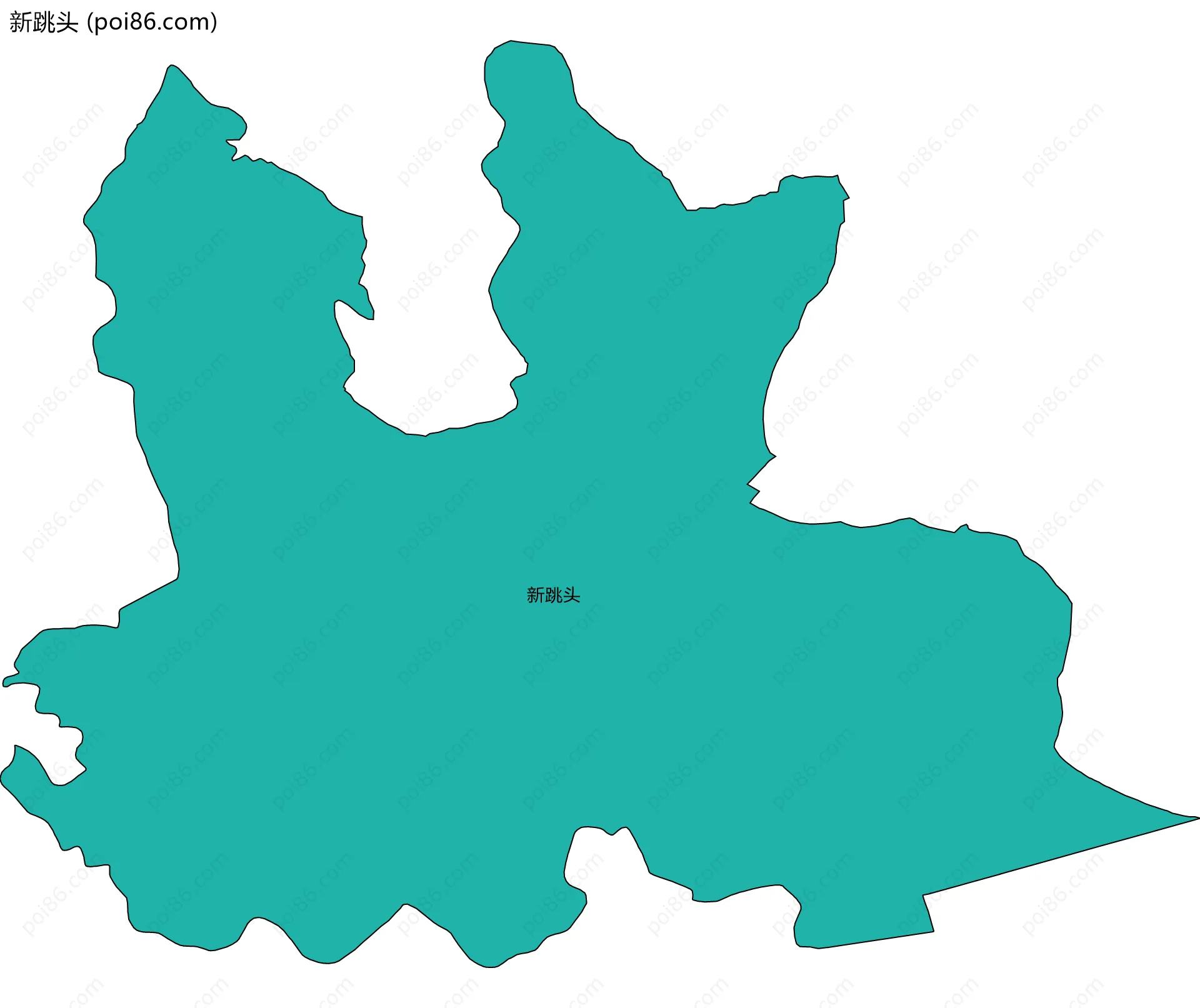 新跳头边界地图