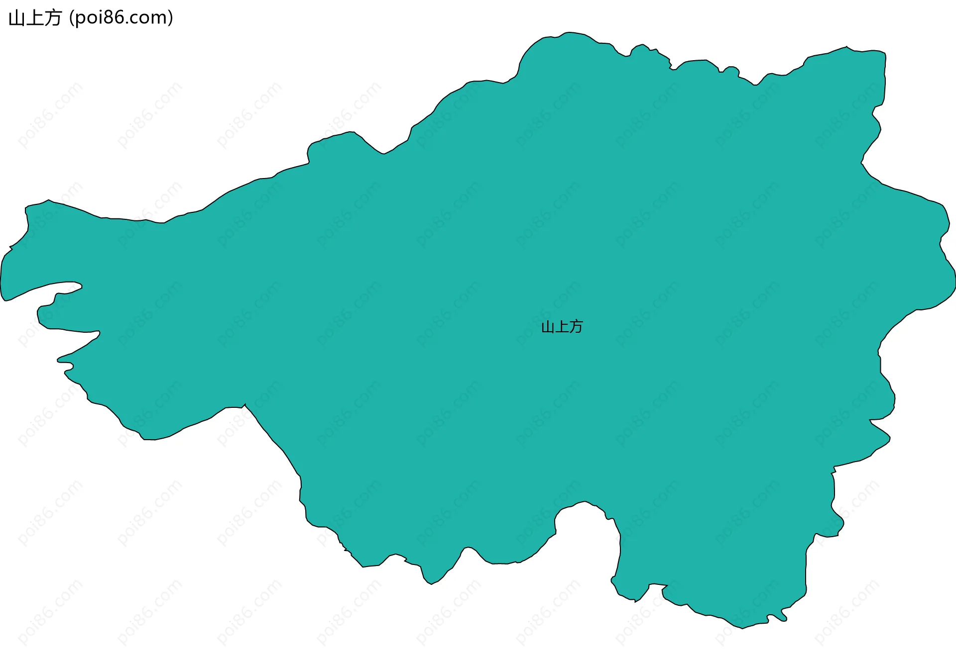 山上方边界地图