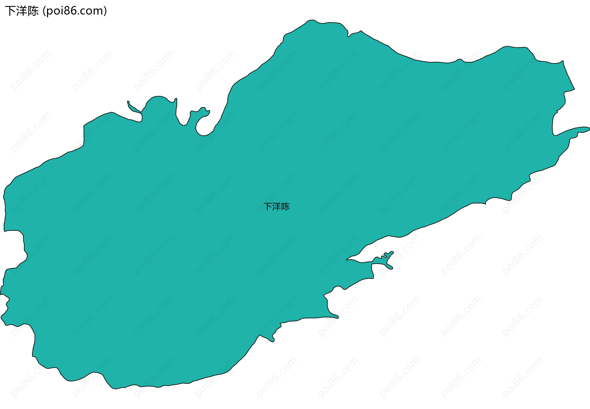 下洋陈边界地图