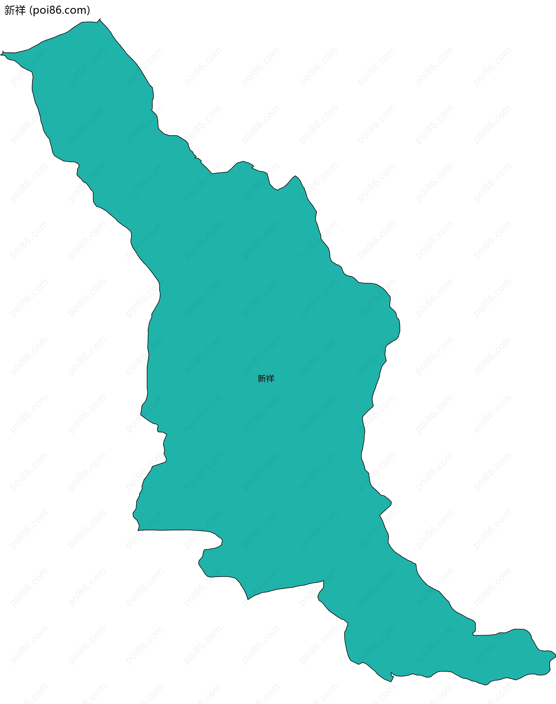 新祥边界地图