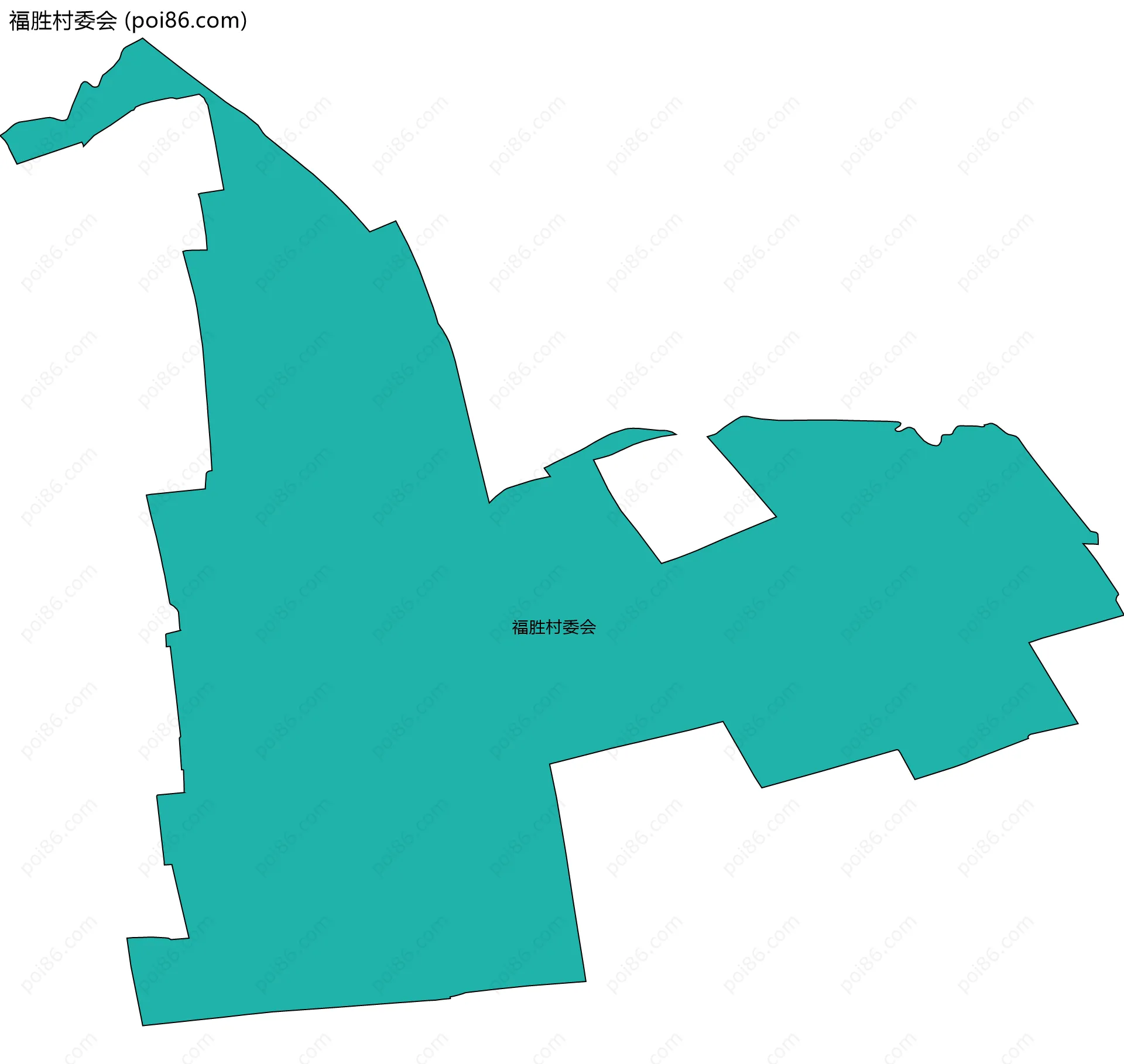 福胜村委会边界地图