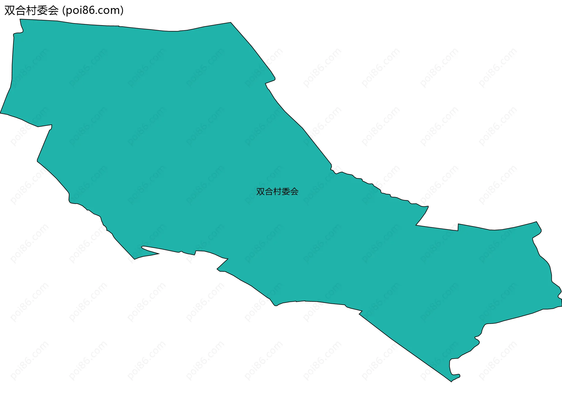双合村委会边界地图